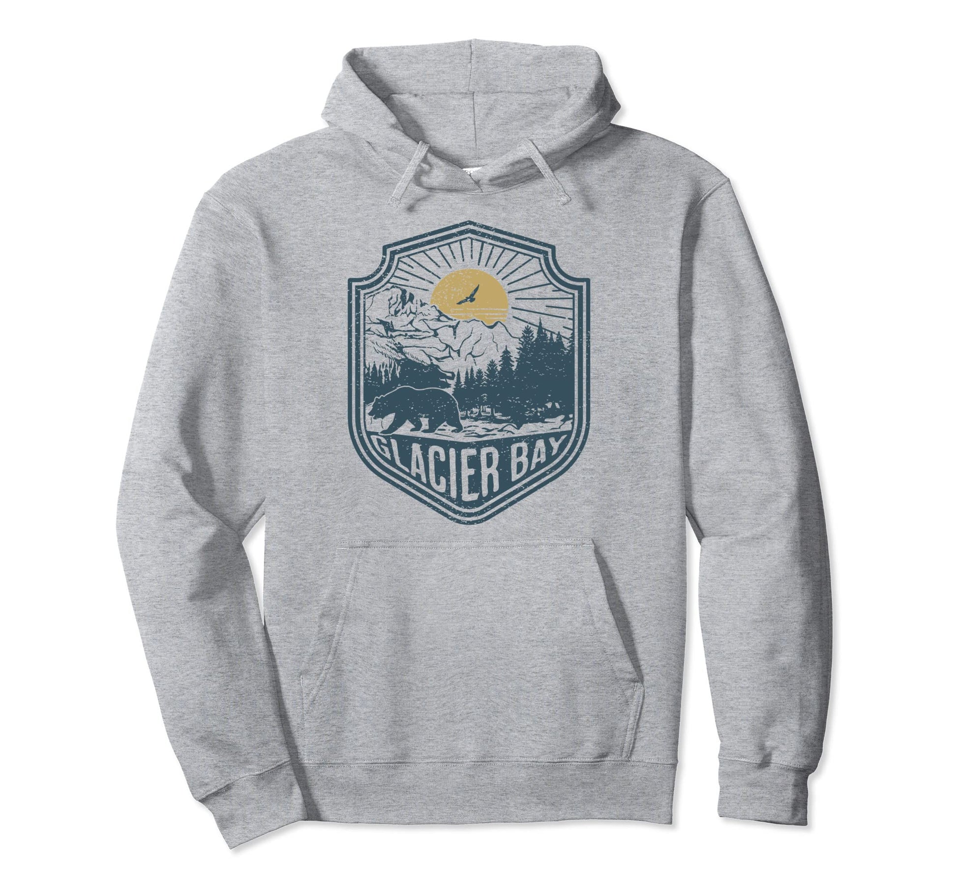 Glacier Bay National Park Alaska Hoodie - Novelty Apparel for Adults - T-Shirt, Sweatshirt, Hoodie