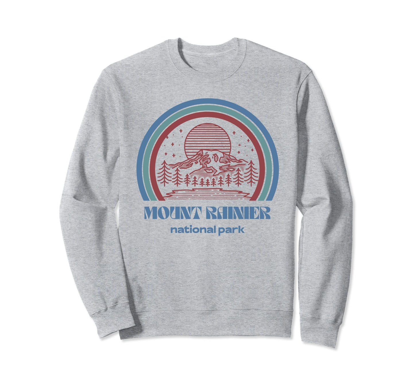 Mount Rainier National Park Outdoor Sweatshirt - Graphic Print for Adults - T-Shirt, Sweatshirt, Hoodie