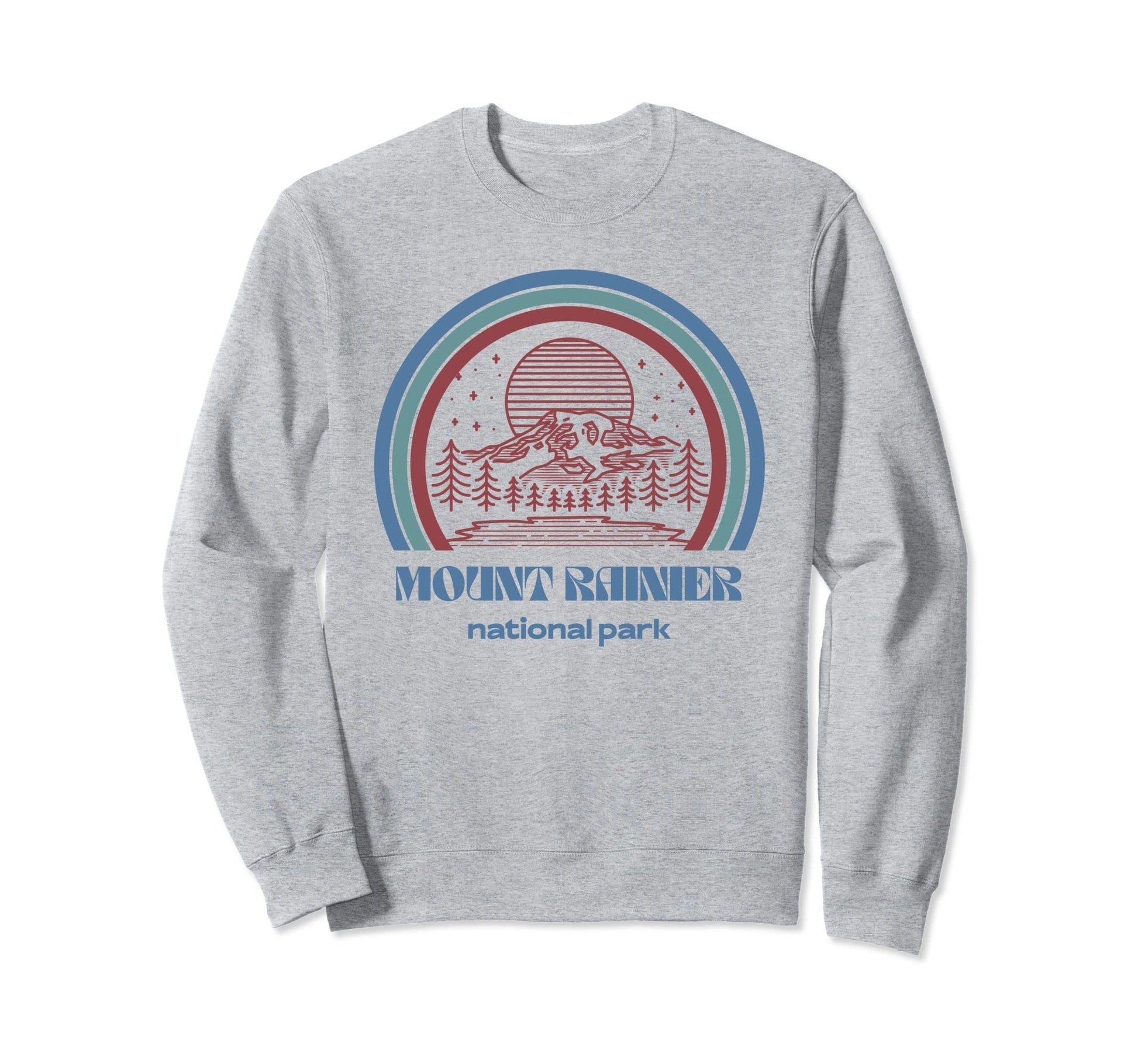Mount Rainier National Park Outdoor Sweatshirt - Graphic Print for Adults - T-Shirt, Sweatshirt, Hoodie