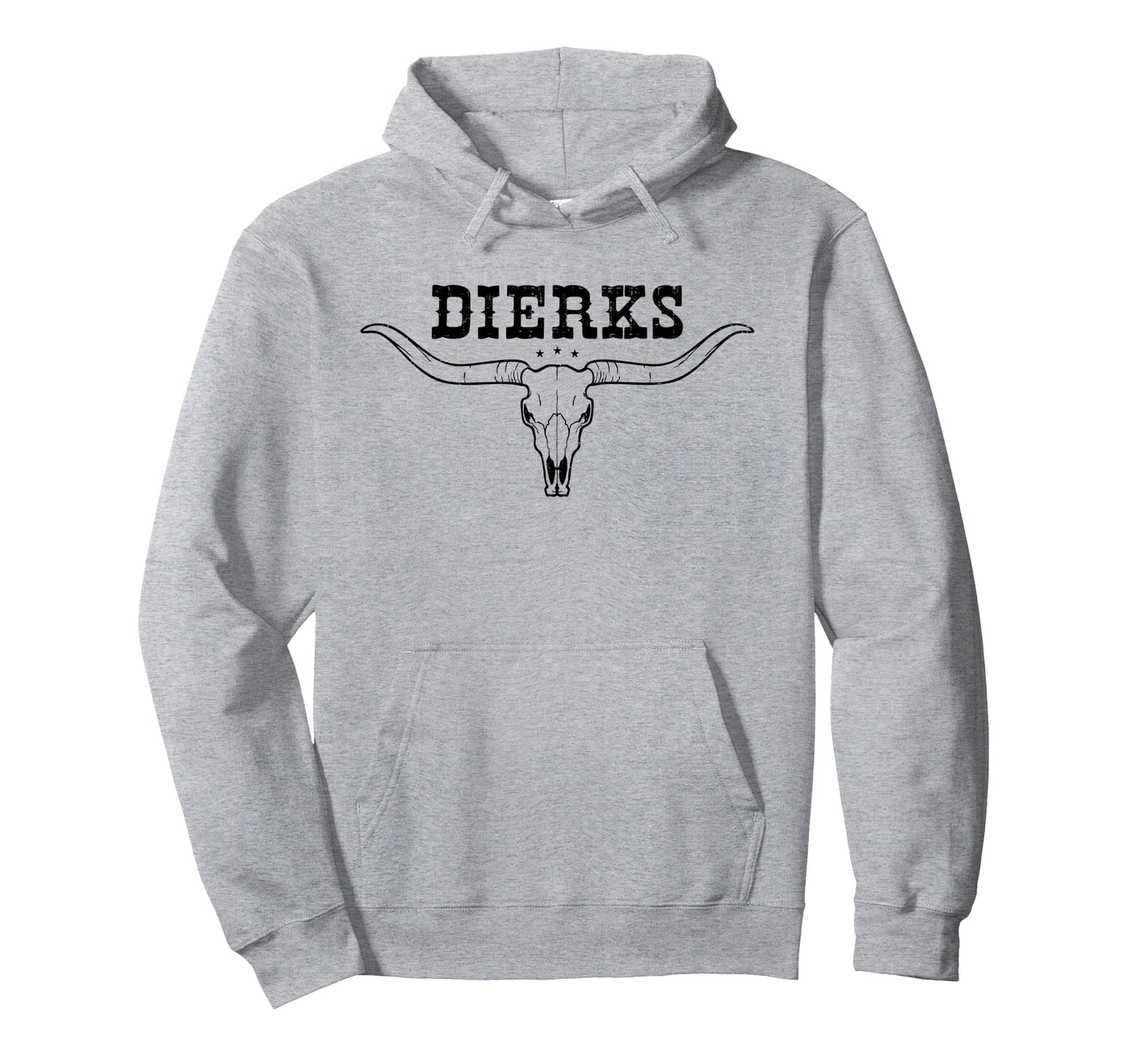 Dierks Bull Skull Longhorn Southern Hoodie - Trendy Graphic Men Women - T-Shirt, Sweatshirt, Hoodie