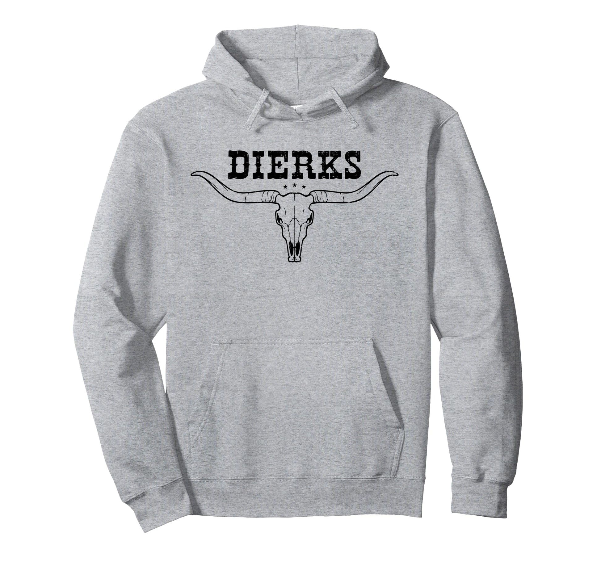Dierks Bull Skull Longhorn Southern Hoodie - Trendy Graphic Men Women - T-Shirt, Sweatshirt, Hoodie