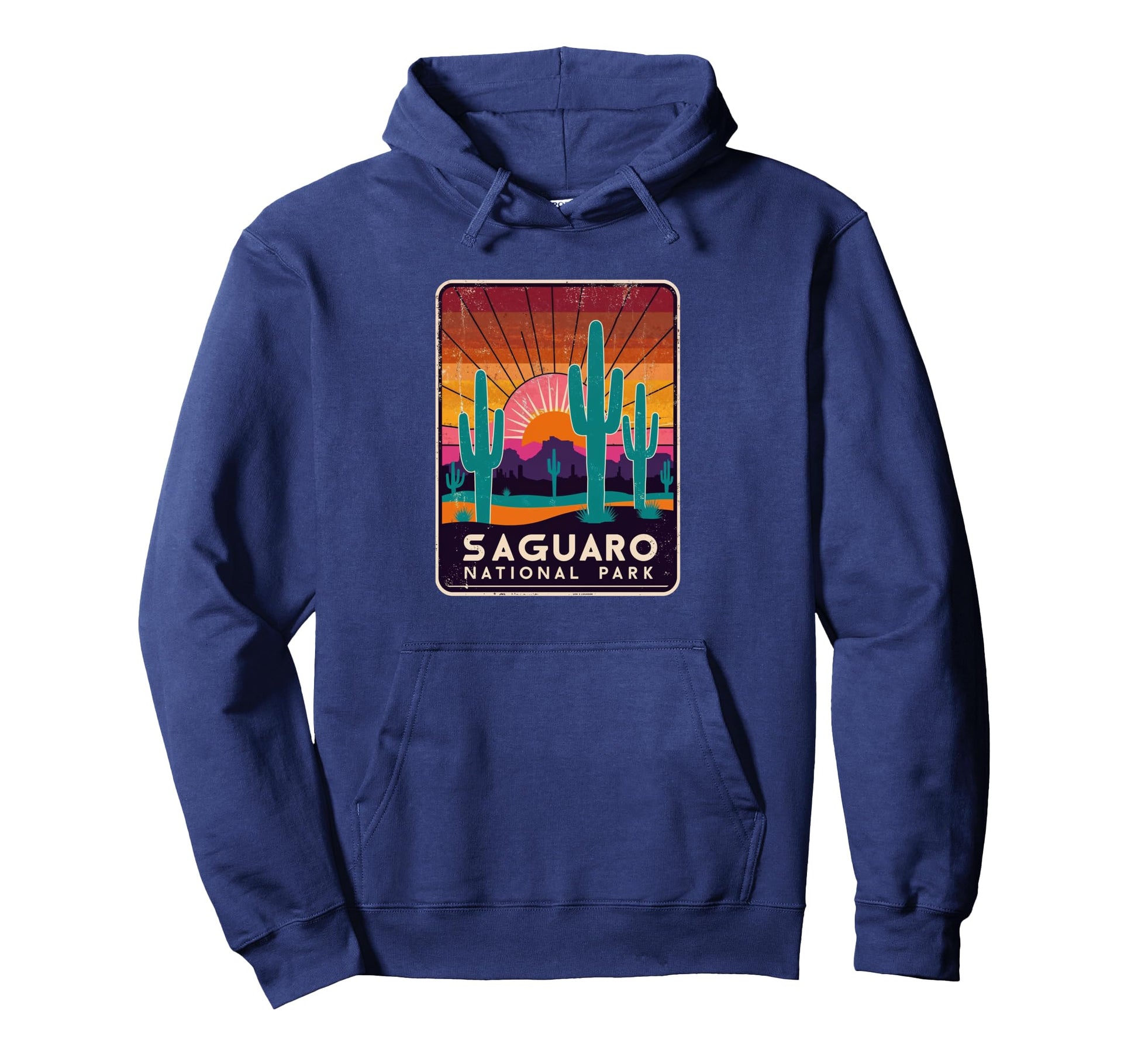 Saguaro National Park Sunset Landscape Hoodie - Streetwear Style Men Women - T-Shirt, Sweatshirt, Hoodie