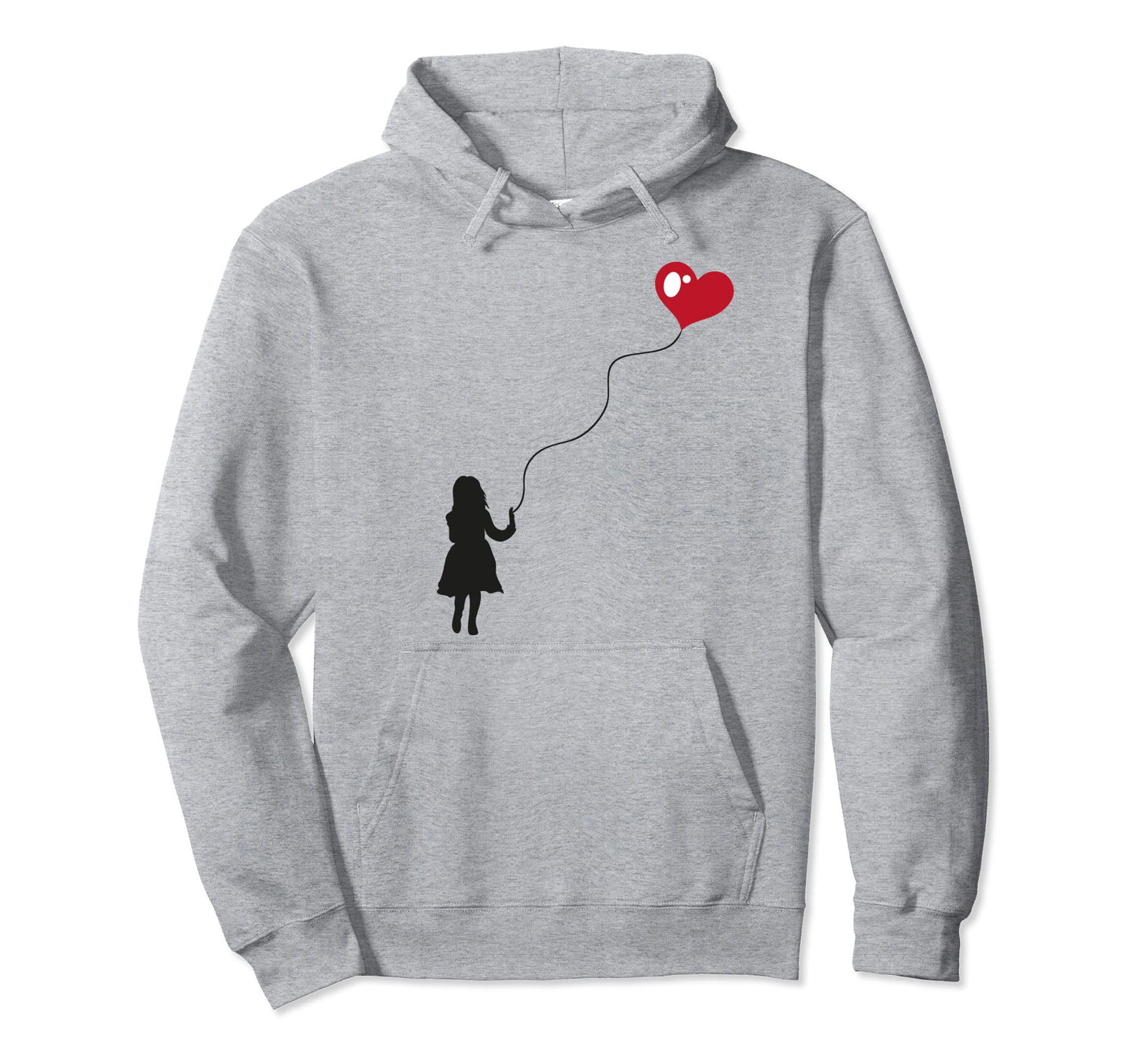 Child Red Heart Balloon Love And Peace Hoodie - Unique Graphic for Adults - T-Shirt, Sweatshirt, Hoodie