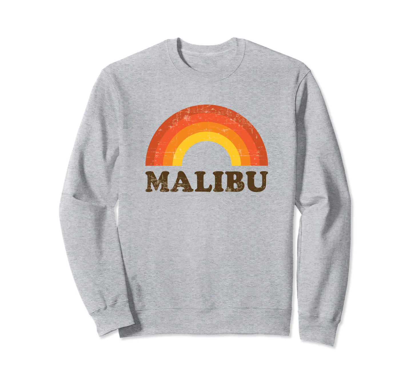 Malibu Rainbow Souvenir 60S 70S Sweatshirt - Fun Novelty Design Men Women - T-Shirt, Sweatshirt, Hoodie