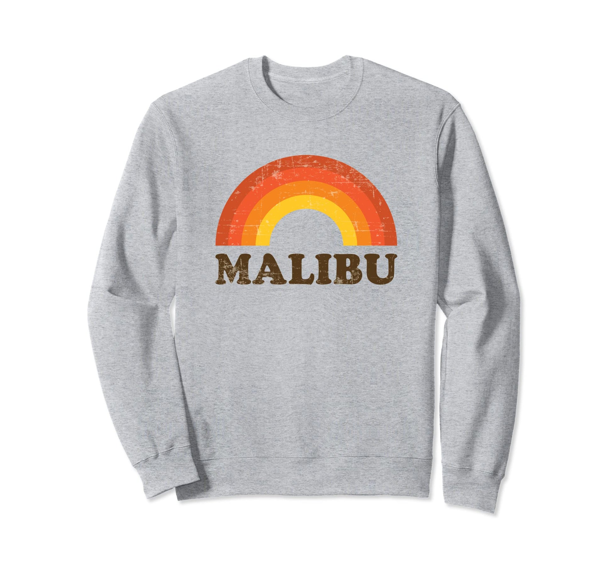 Malibu Rainbow Souvenir 60S 70S Sweatshirt - Fun Novelty Design Men Women - T-Shirt, Sweatshirt, Hoodie