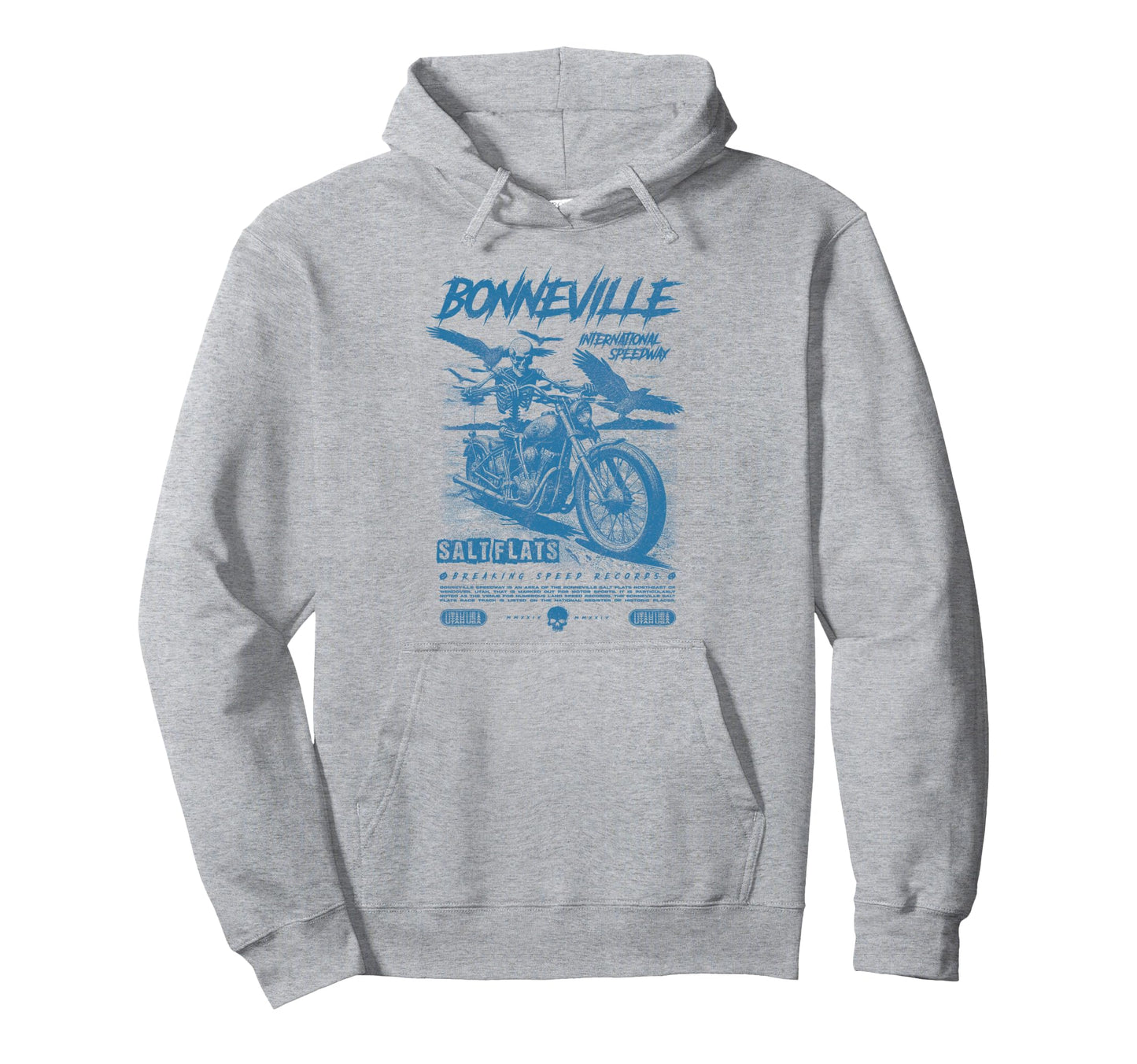 Bonneville Salt Flats Motorcycle Hoodie - Casual Everyday Wear for Adults - T-Shirt, Sweatshirt, Hoodie