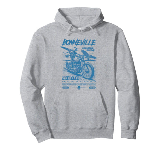Bonneville Salt Flats Motorcycle Hoodie - Casual Everyday Wear for Adults - T-Shirt, Sweatshirt, Hoodie