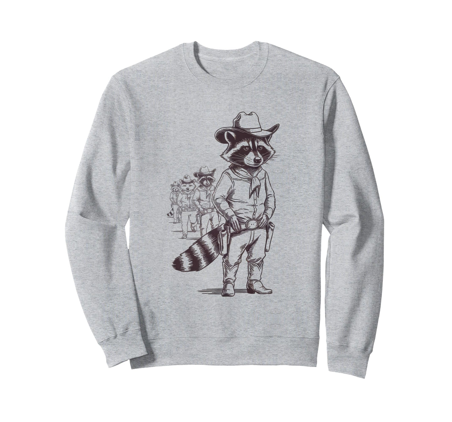 Raccoon 90S Country Music Western Sweatshirt - Streetwear Style Unisex - T-Shirt, Sweatshirt, Hoodie
