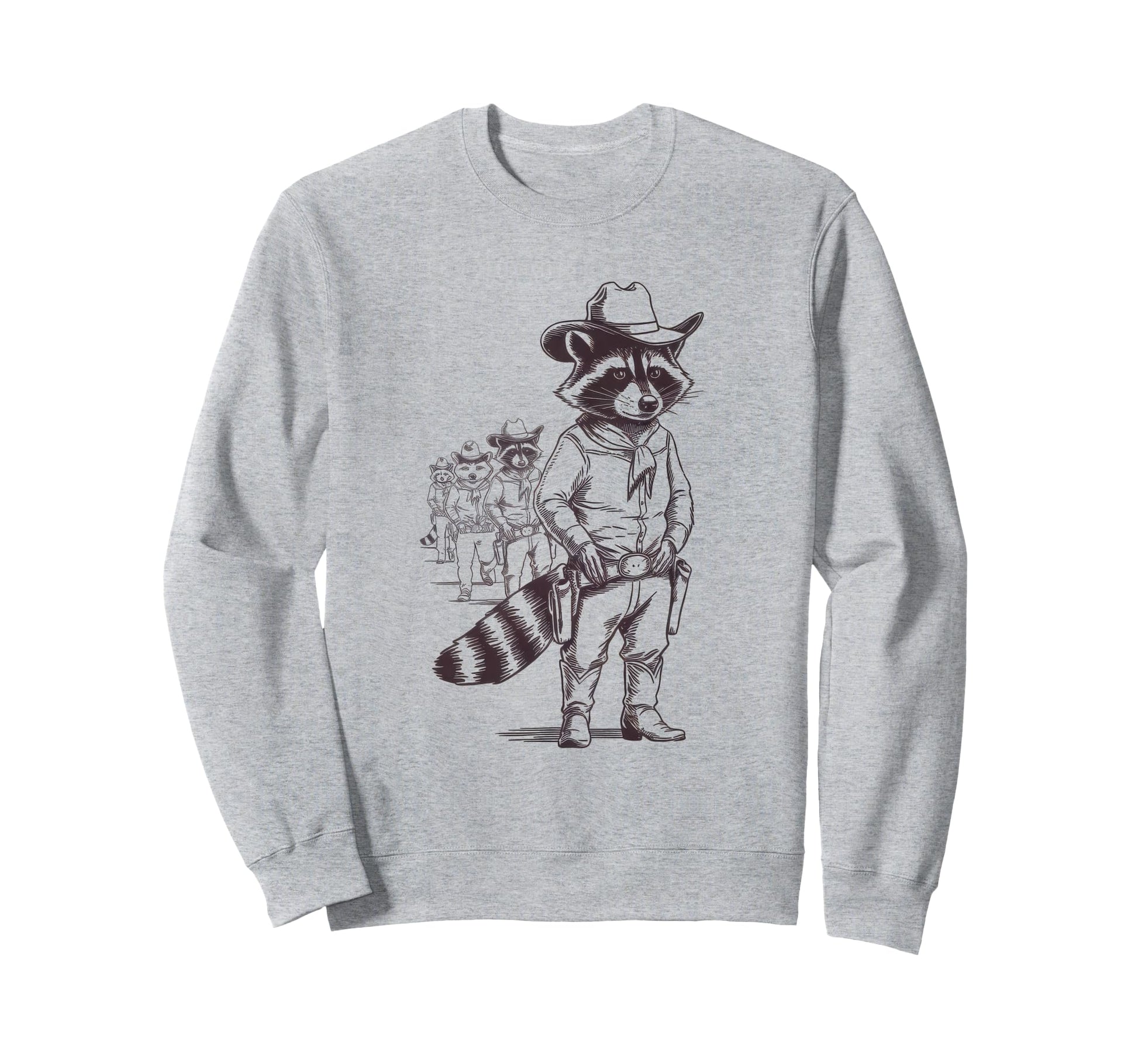 Raccoon 90S Country Music Western Sweatshirt - Streetwear Style Unisex - T-Shirt, Sweatshirt, Hoodie