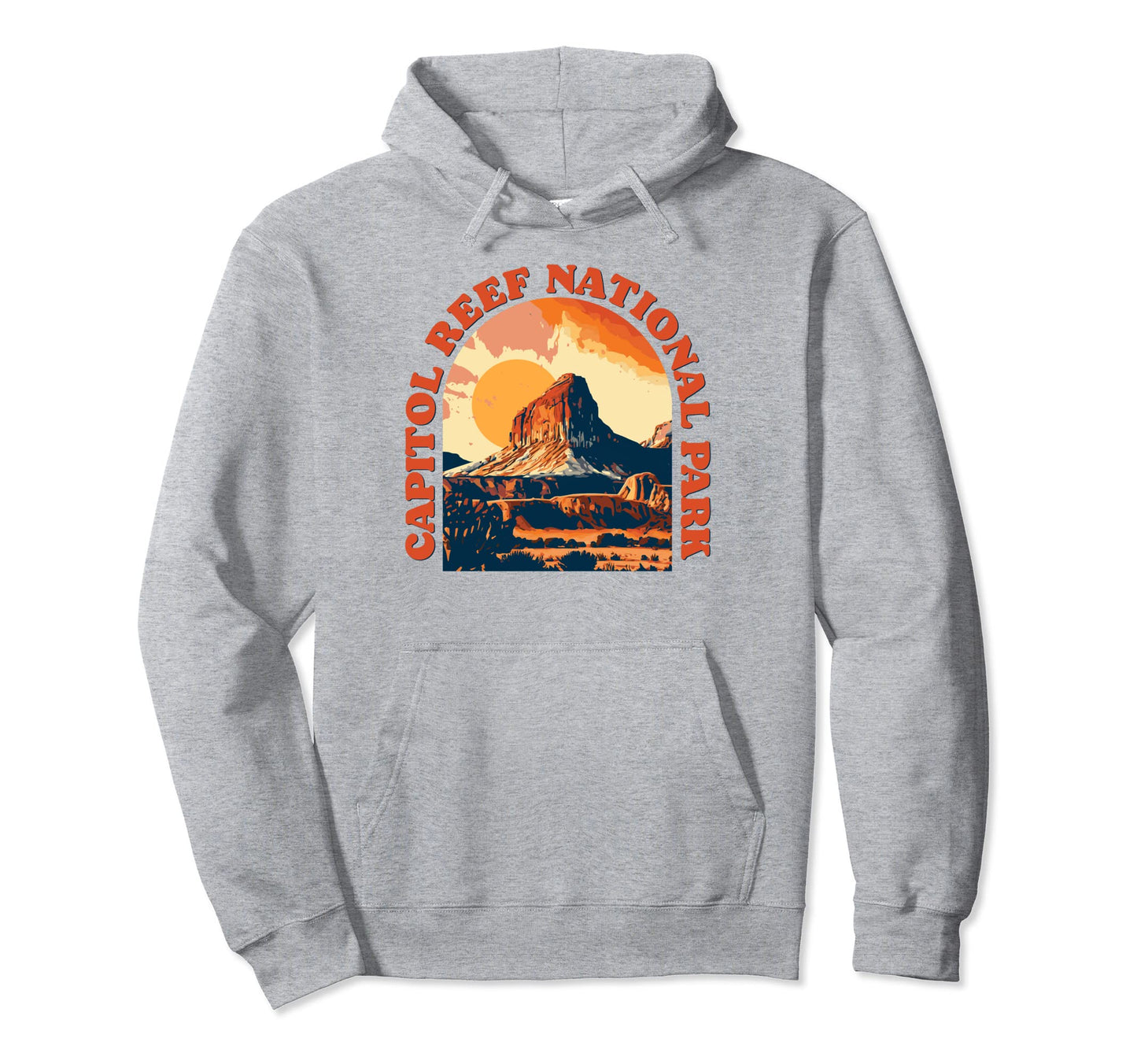 Capitol Reef National Park Utah 80S Vieb Hoodie - Trendy Graphic Unisex - T-Shirt, Sweatshirt, Hoodie