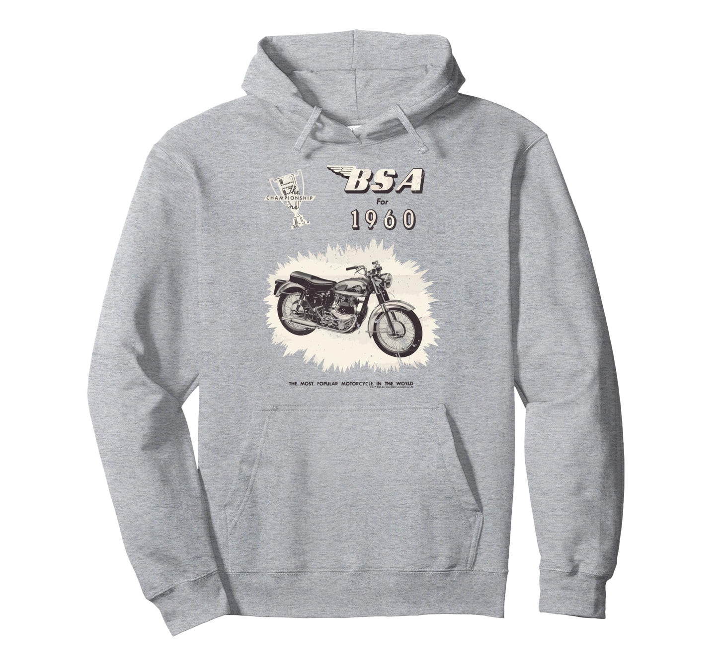 1960 Big Valve Super Rocket Motorcycle Ad Hoodie - Novelty Apparel Unisex - T-Shirt, Sweatshirt, Hoodie