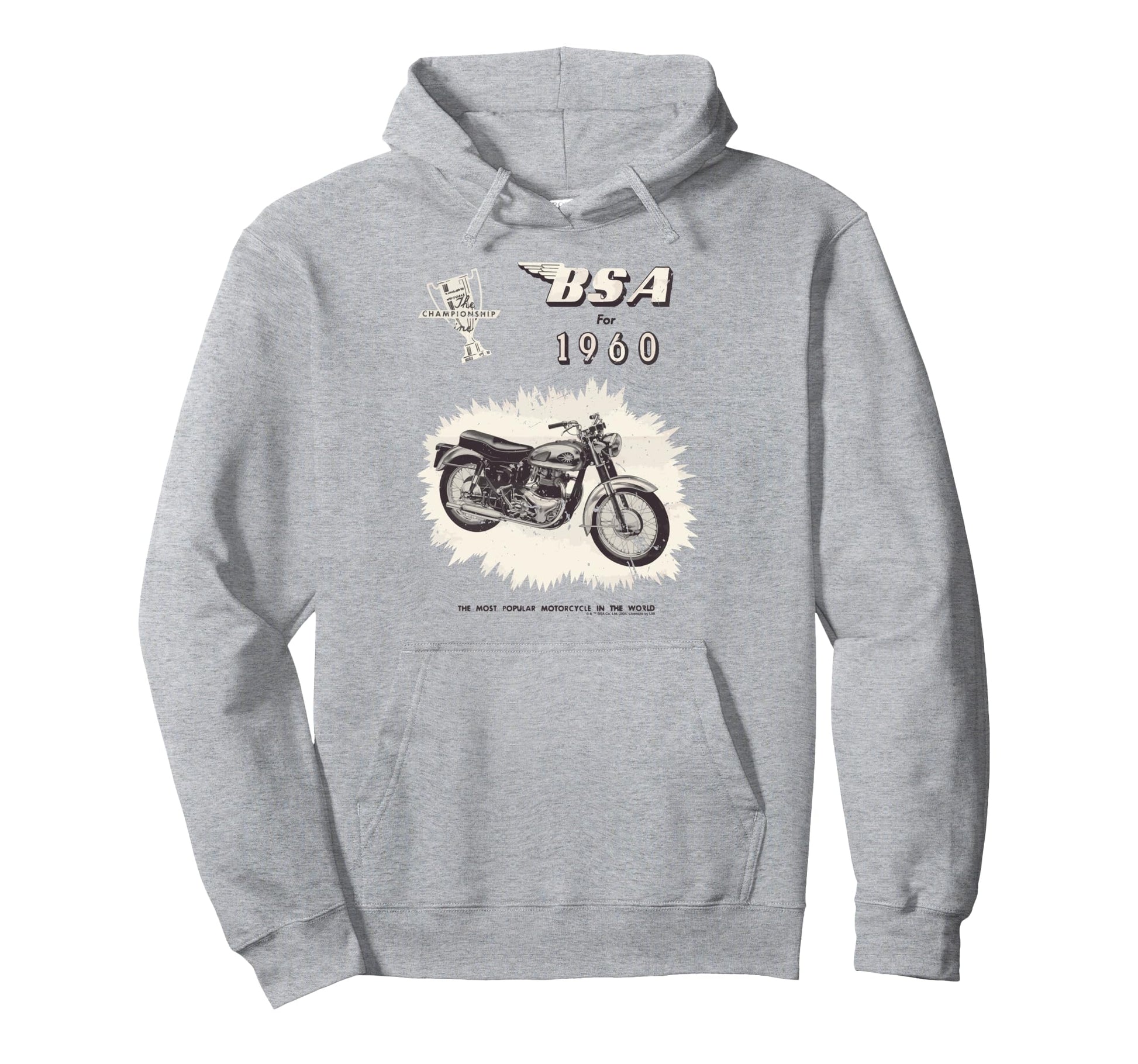 1960 Big Valve Super Rocket Motorcycle Ad Hoodie - Novelty Apparel Unisex - T-Shirt, Sweatshirt, Hoodie
