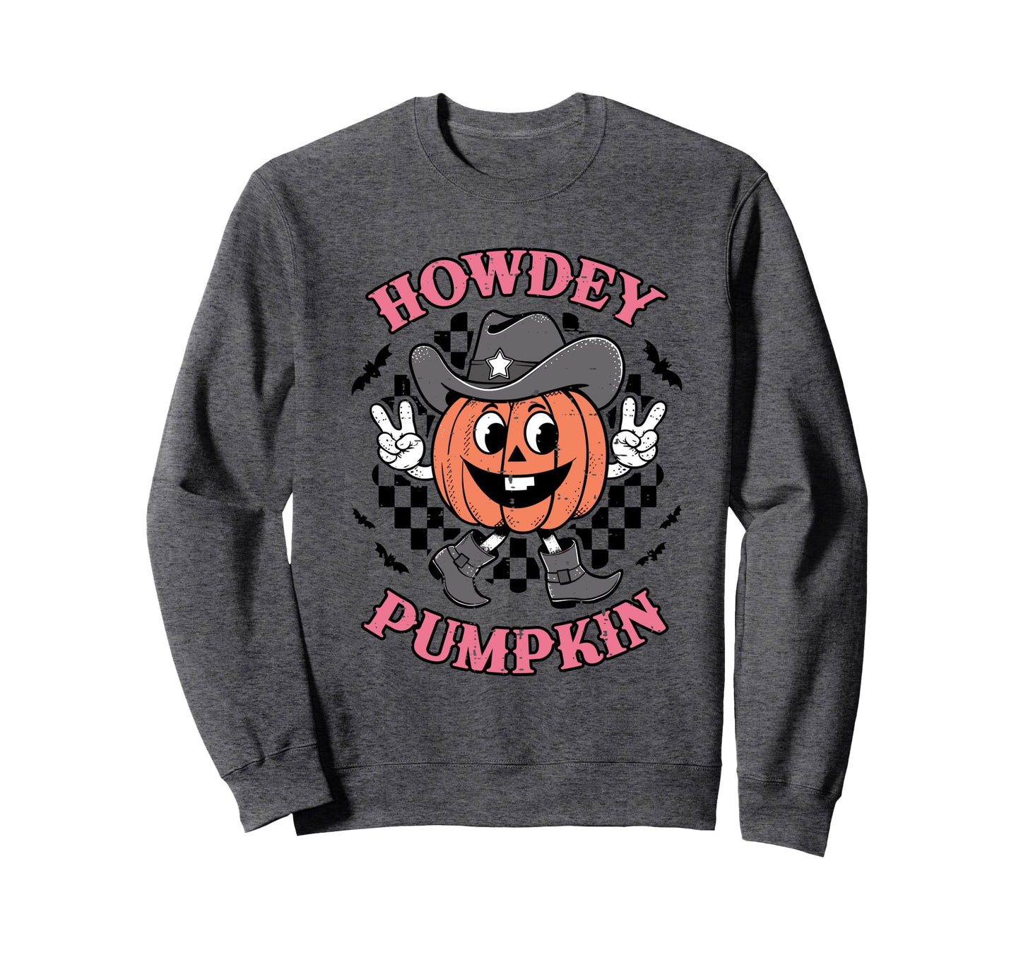 Howdy Pumpkin Autumn Western Sweatshirt - Casual Everyday Wear Men Women - T-Shirt, Sweatshirt, Hoodie