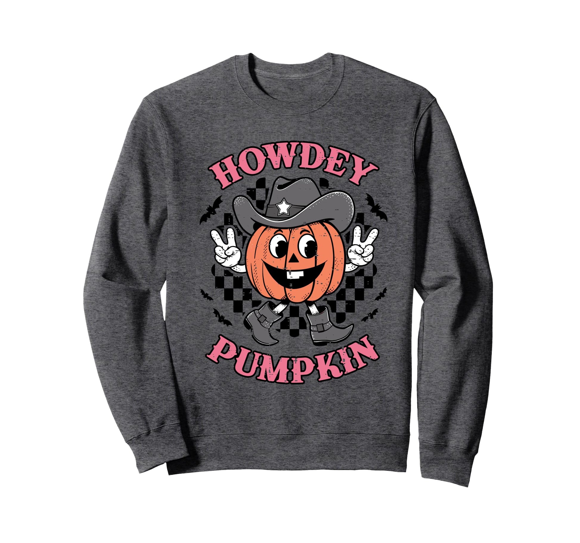 Howdy Pumpkin Autumn Western Sweatshirt - Casual Everyday Wear Men Women - T-Shirt, Sweatshirt, Hoodie