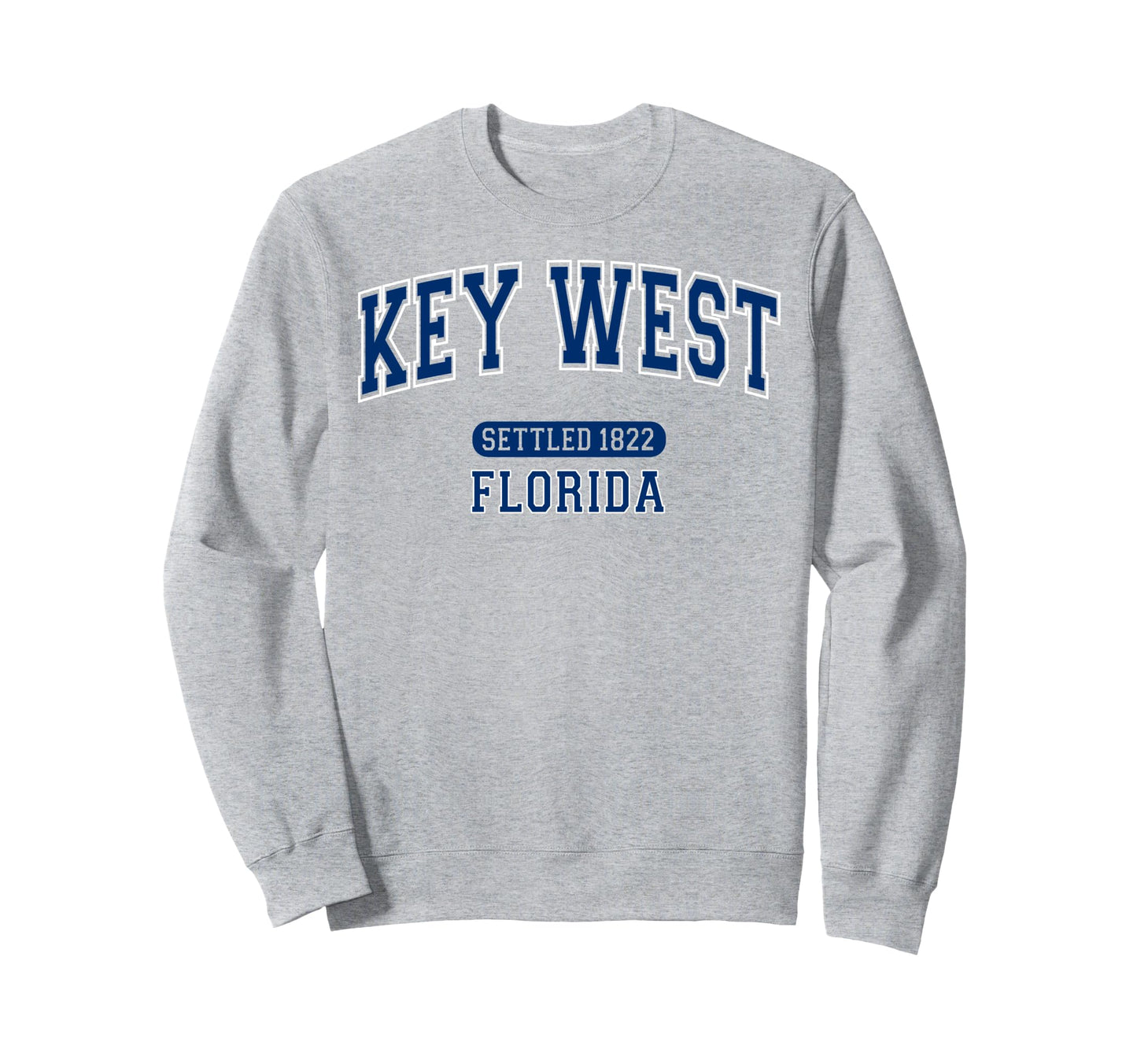 Key West Florida Settled 1822 Sports Sweatshirt - Aesthetic Graphic Unisex - T-Shirt, Sweatshirt, Hoodie