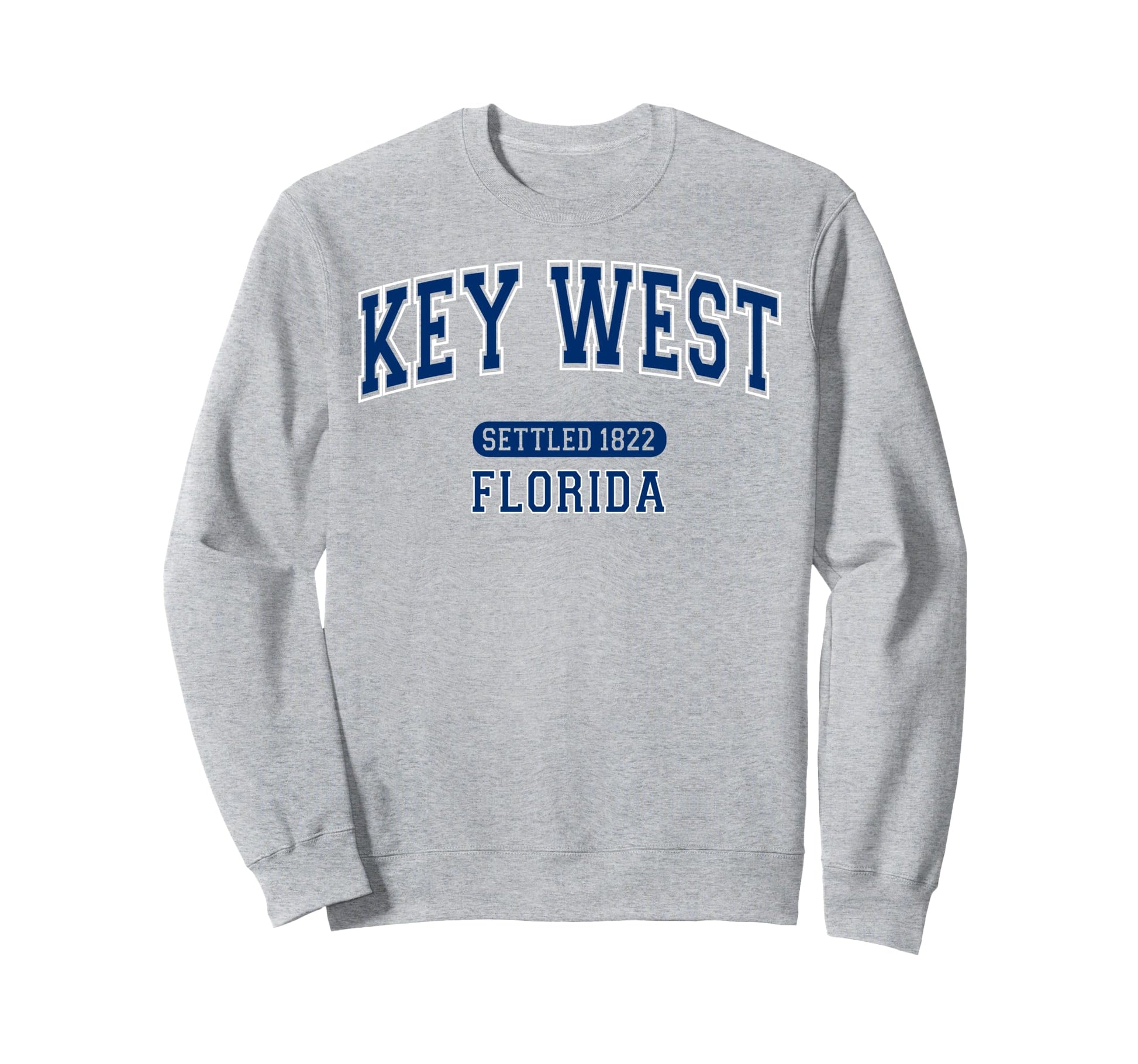 Key West Florida Settled 1822 Sports Sweatshirt - Aesthetic Graphic Unisex - T-Shirt, Sweatshirt, Hoodie