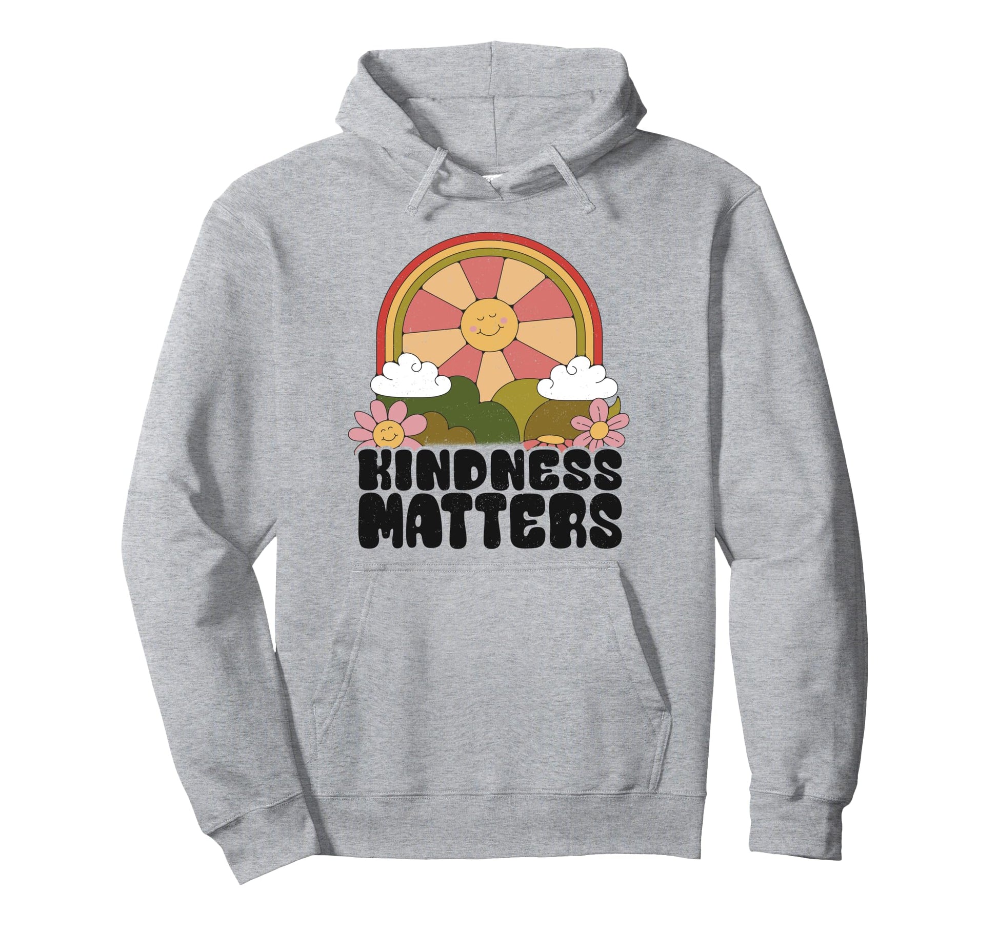 Sun Anti Bullying Rainbow Kindness Hoodie - Graphic Print Men Women - T-Shirt, Sweatshirt, Hoodie