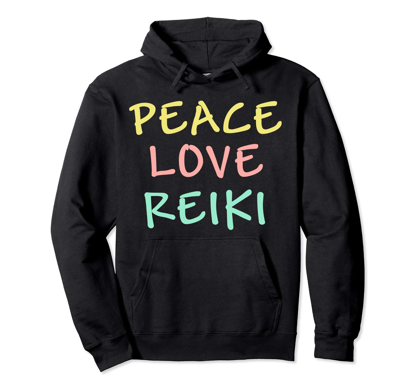 Peace Love Reiki Sweatshirt - Graphic Print Unisex - T-Shirt, Sweatshirt, Hoodie