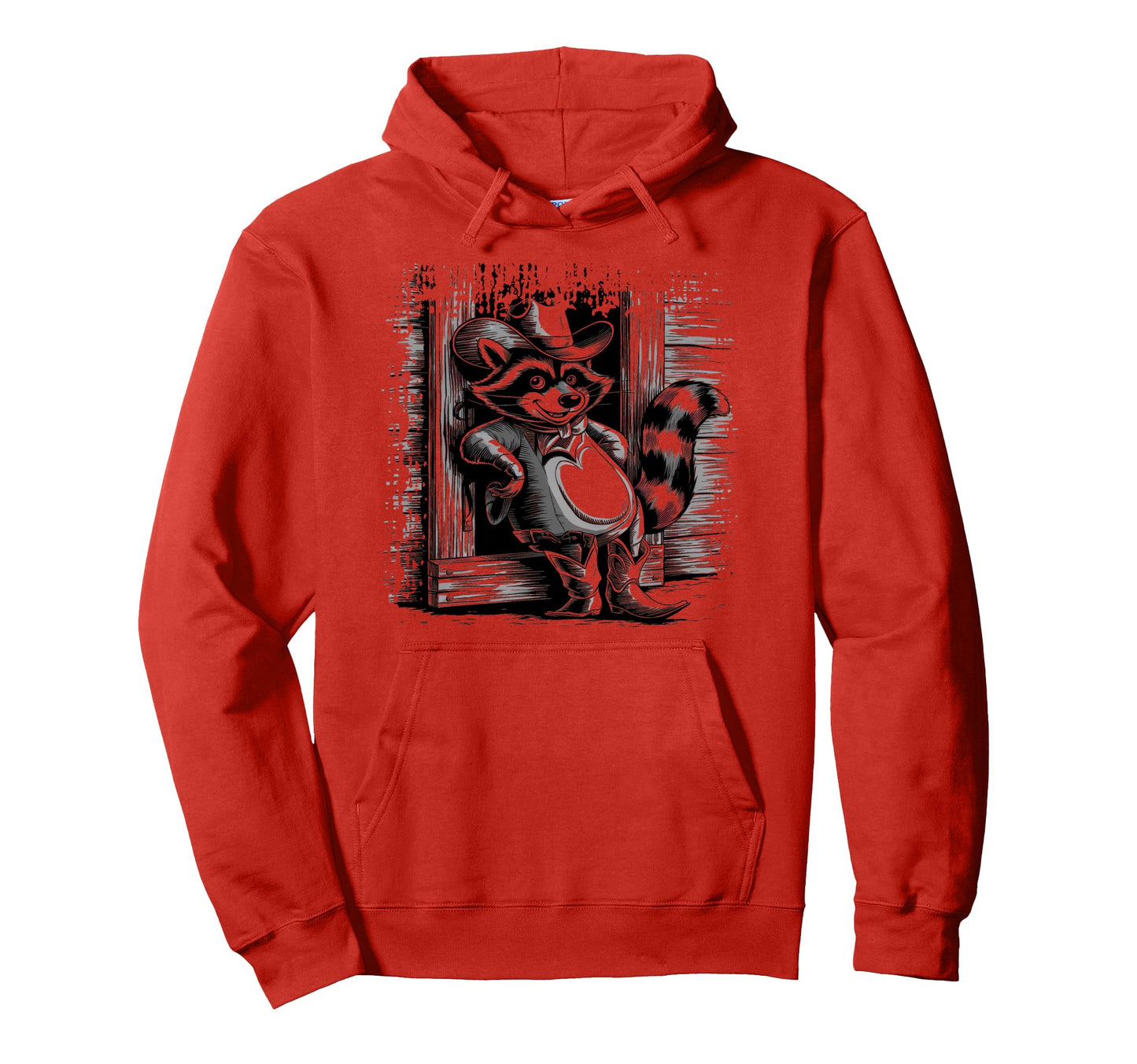 Raccoon 90S Country Music Western Hoodie - Novelty Apparel for Adults - T-Shirt, Sweatshirt, Hoodie