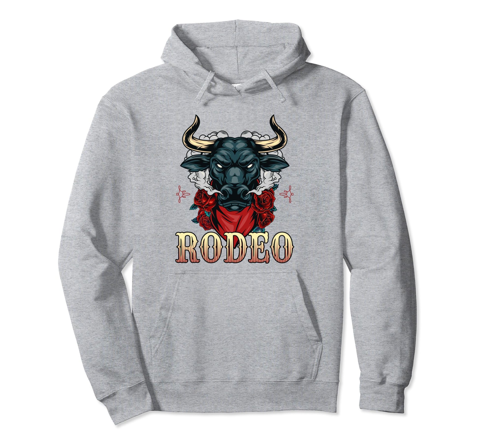 Cowboycore Steer Bull Cow Skull Rodeo Hoodie - Trendy Graphic Men Women - T-Shirt, Sweatshirt, Hoodie