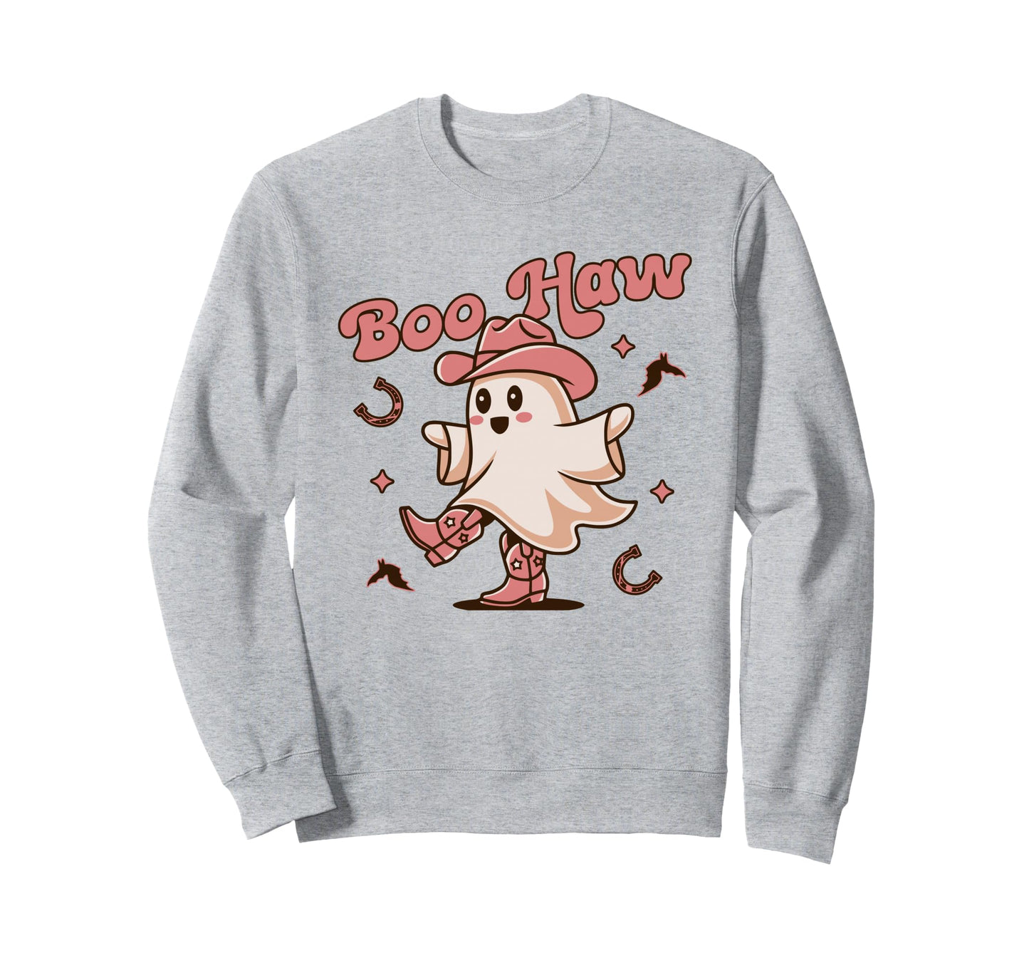 Boo Haw Cowboy Ghost Western Sweatshirt - Aesthetic Graphic Men Women - T-Shirt, Sweatshirt, Hoodie