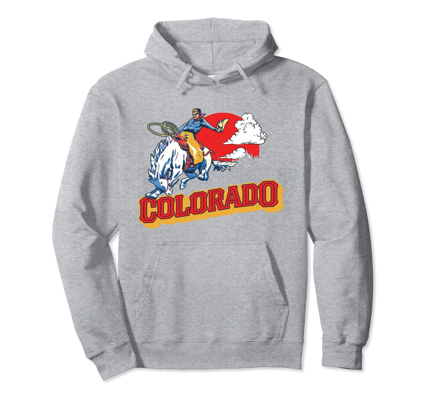 Colorado Bronco Riding Cowboy Hoodie - Casual Everyday Wear Unisex - T-Shirt, Sweatshirt, Hoodie