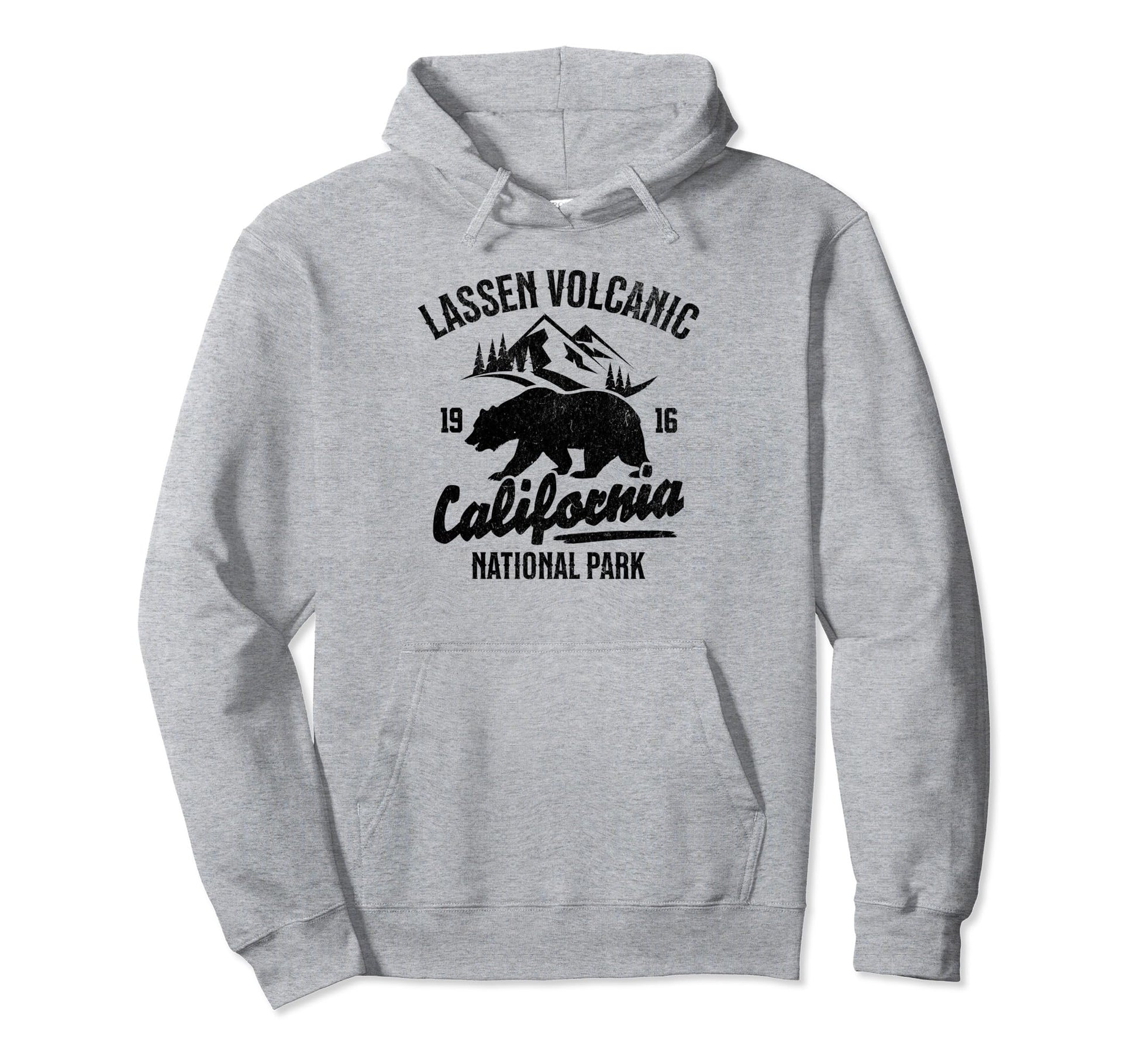 Lassen Volcanic National Park Hoodie - Minimalist Print Men Women - T-Shirt, Sweatshirt, Hoodie