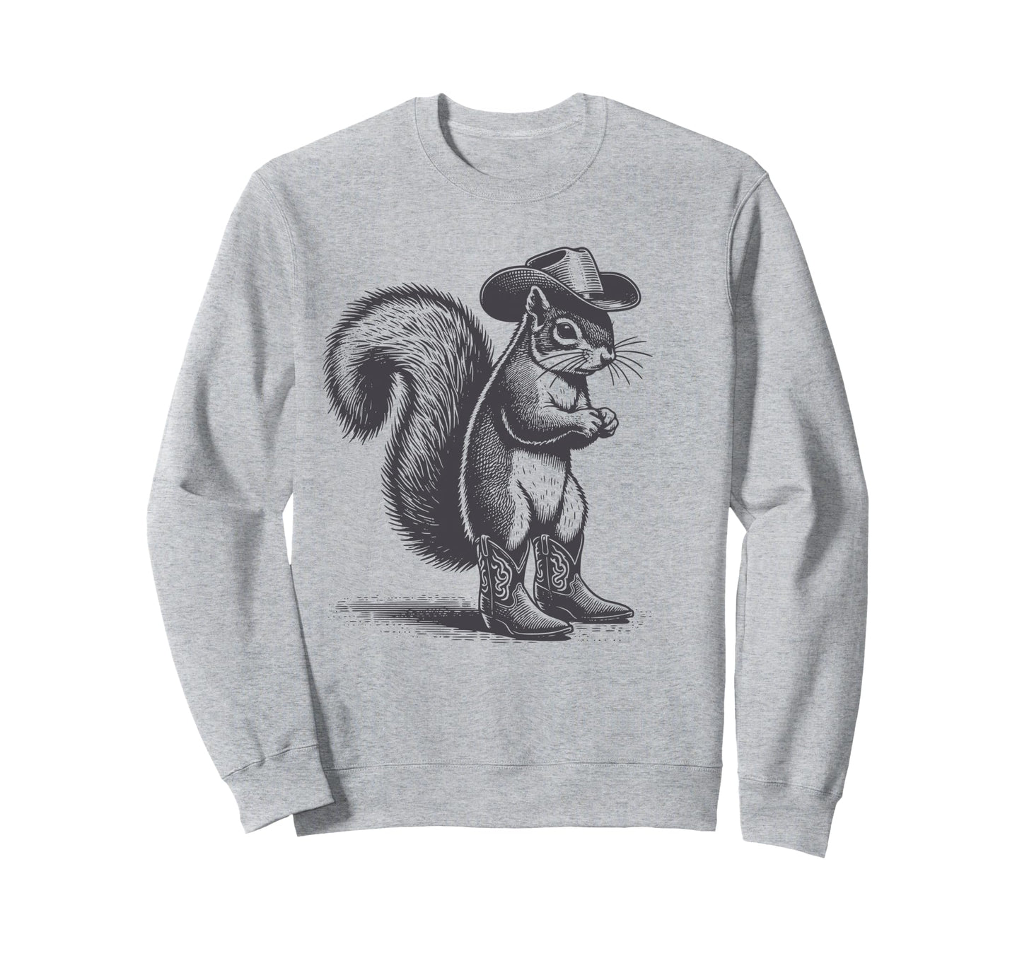 Squirrel Cowboy Cowgirl Squirrel Sweatshirt - Trendy Graphic Men Women - T-Shirt, Sweatshirt, Hoodie
