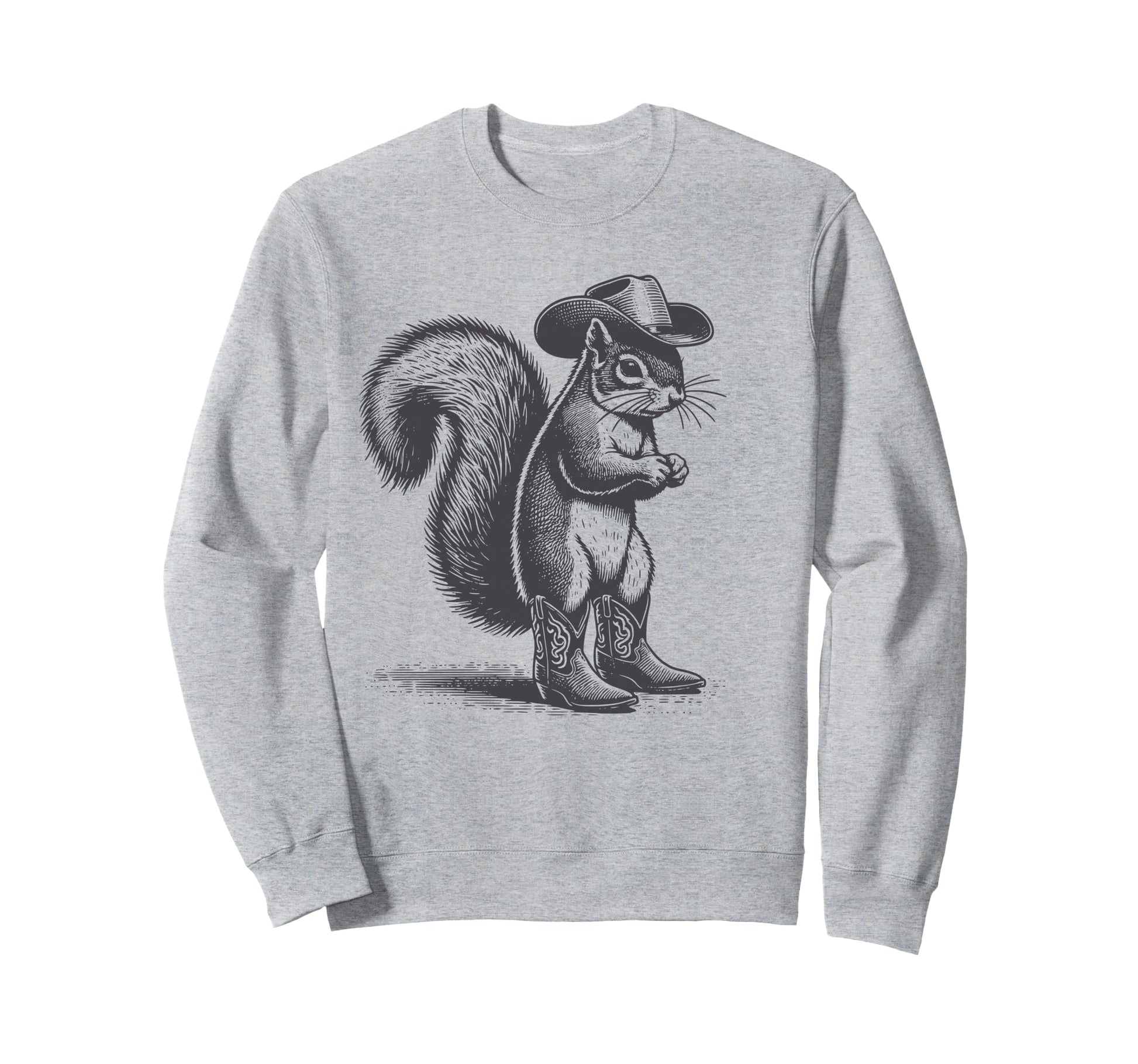 Squirrel Cowboy Cowgirl Squirrel Sweatshirt - Trendy Graphic Men Women - T-Shirt, Sweatshirt, Hoodie