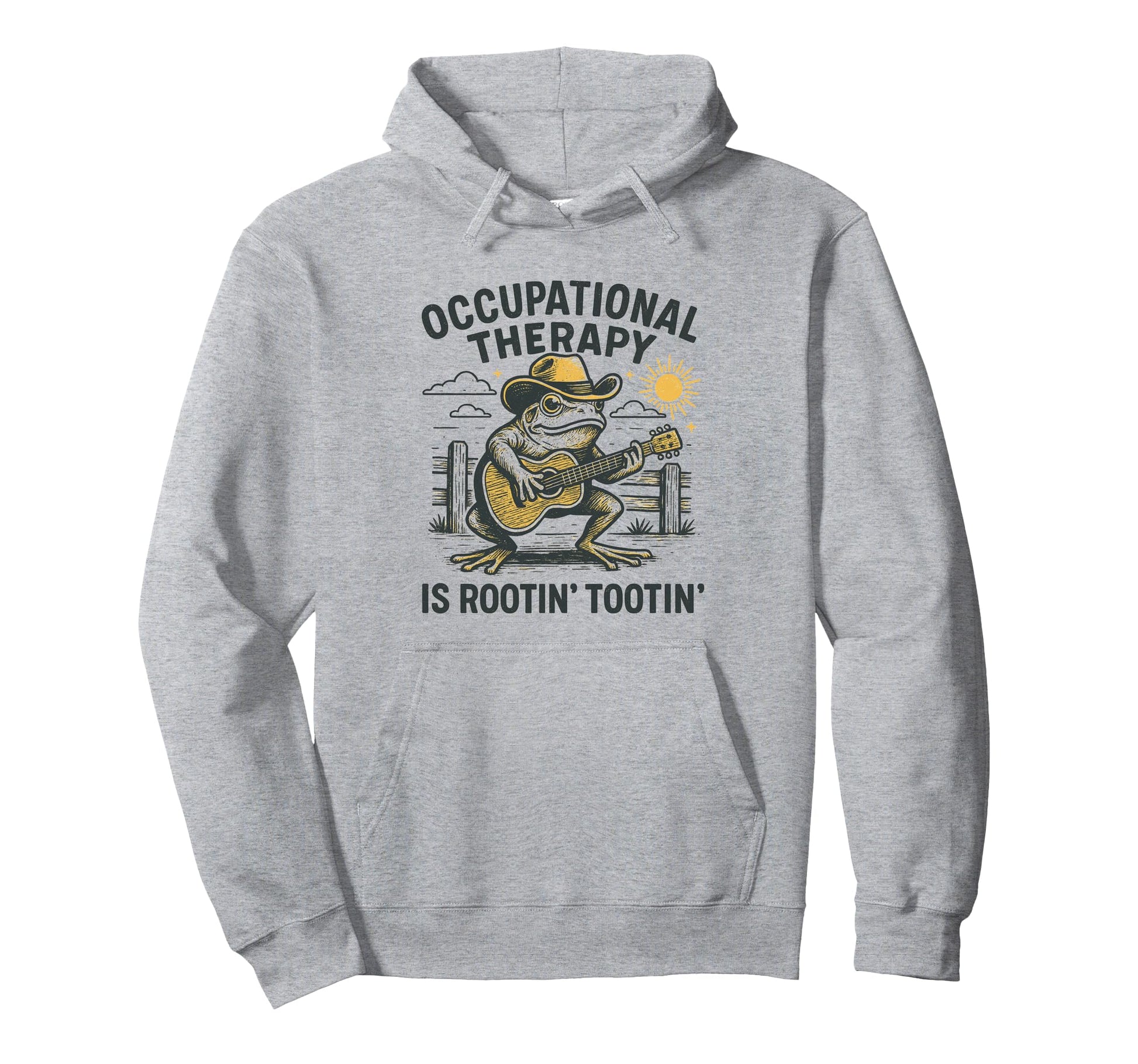 Therapy Is Rooting Tooting Western Hoodie - Fun Novelty Design Men Women - T-Shirt, Sweatshirt, Hoodie