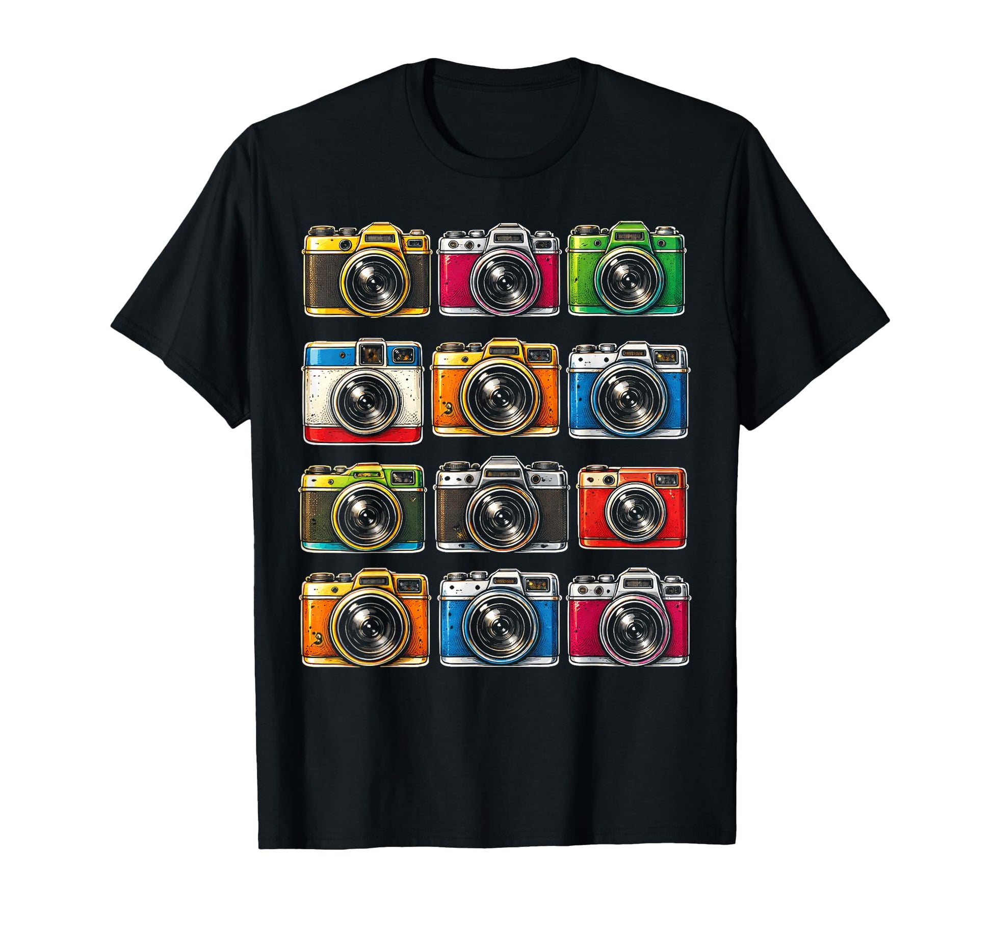 Cameras Photographer Collection T-Shirt - Custom Art Print Men Women - T-Shirt, Sweatshirt, Hoodie