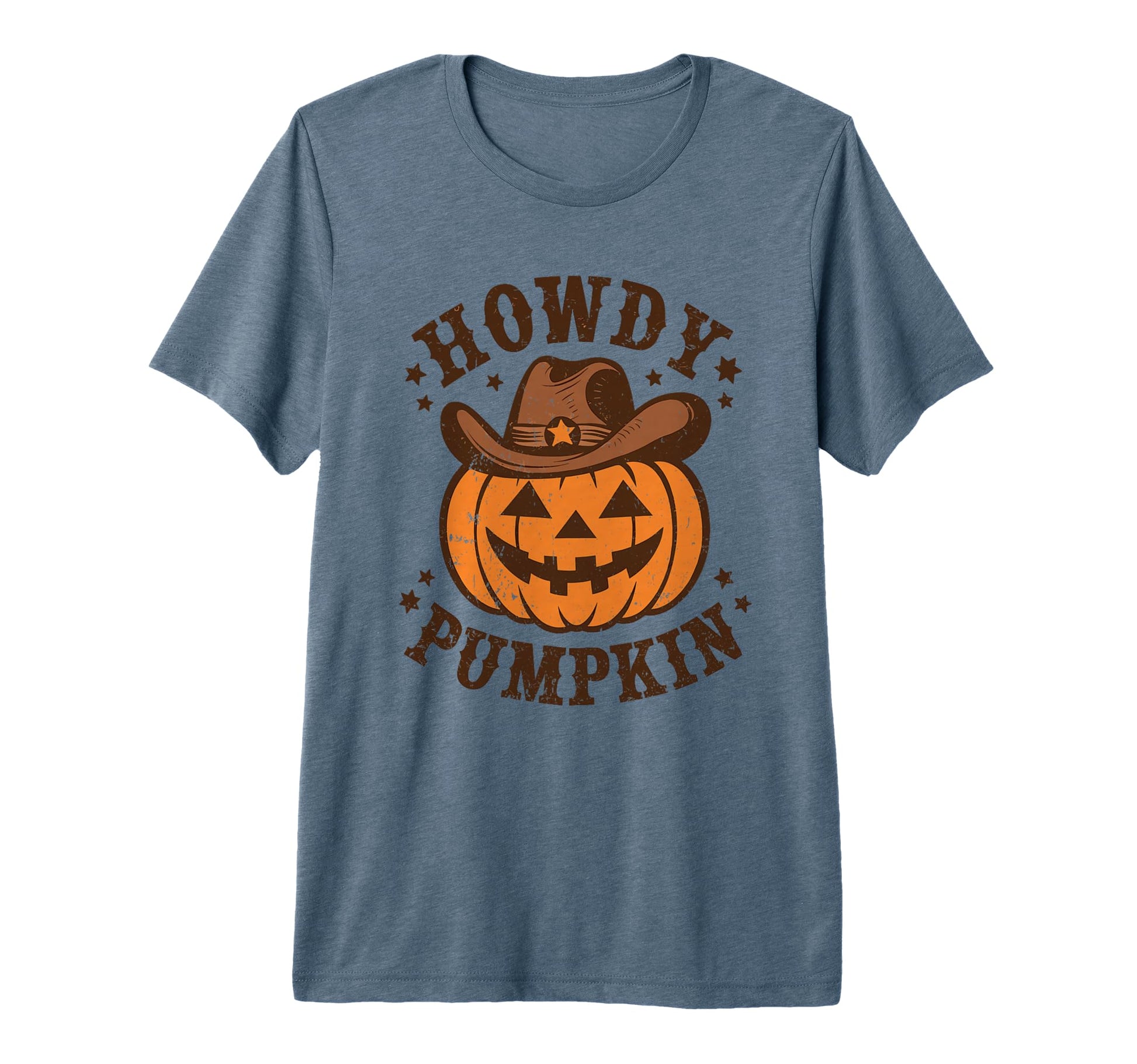 Howdy Pumpkin Autumn Western Halloween T-Shirt - Streetwear Style Unisex - T-Shirt, Sweatshirt, Hoodie