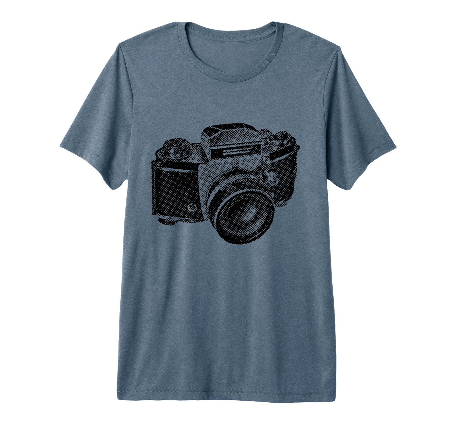 Camera Distressed Camera Artwork Gift Tri T-Shirt - Unique Graphic Unisex - T-Shirt, Sweatshirt, Hoodie