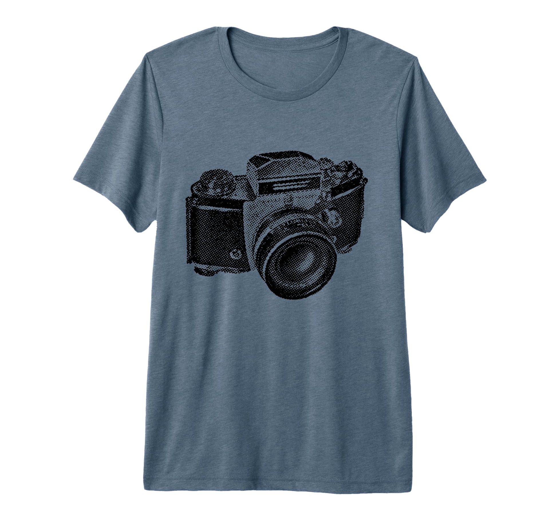 Camera Distressed Camera Artwork Gift Tri T-Shirt - Unique Graphic Unisex - T-Shirt, Sweatshirt, Hoodie