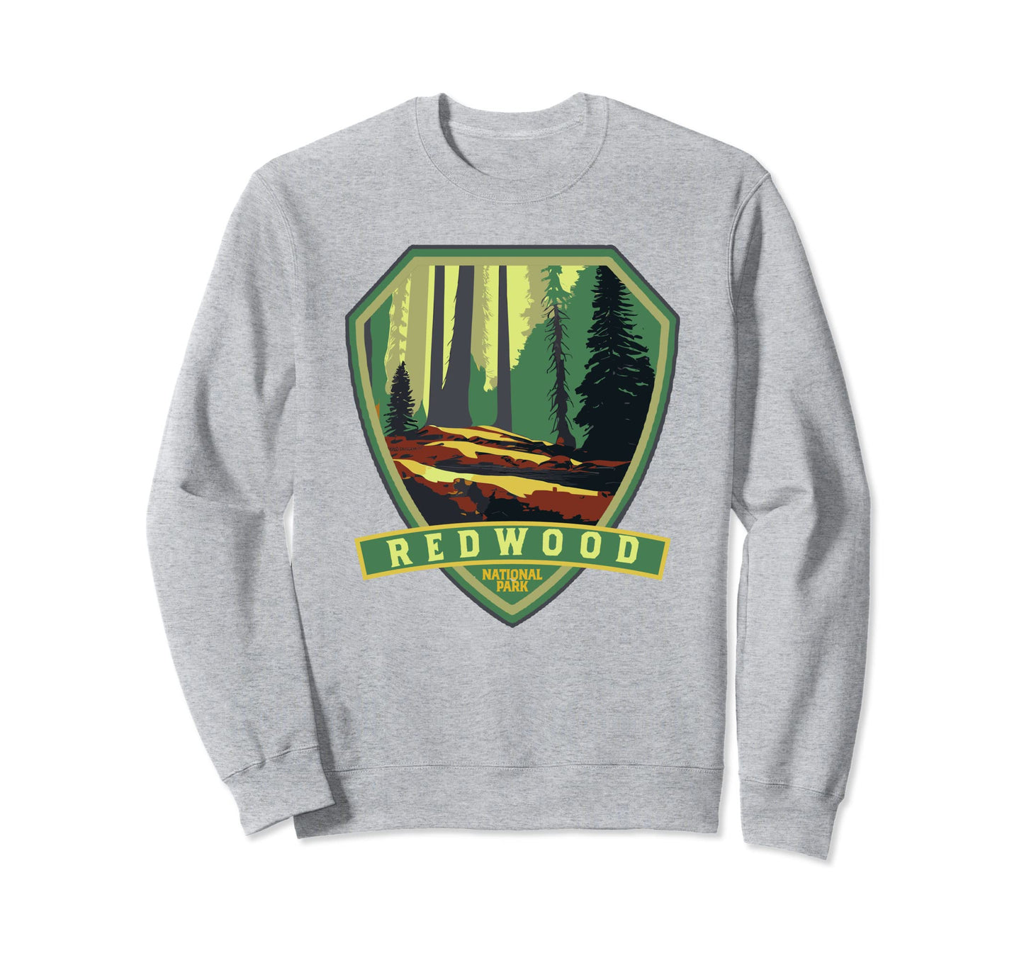 Redwood National Park Wpa Badge Sweatshirt - Novelty Apparel for Adults - T-Shirt, Sweatshirt, Hoodie