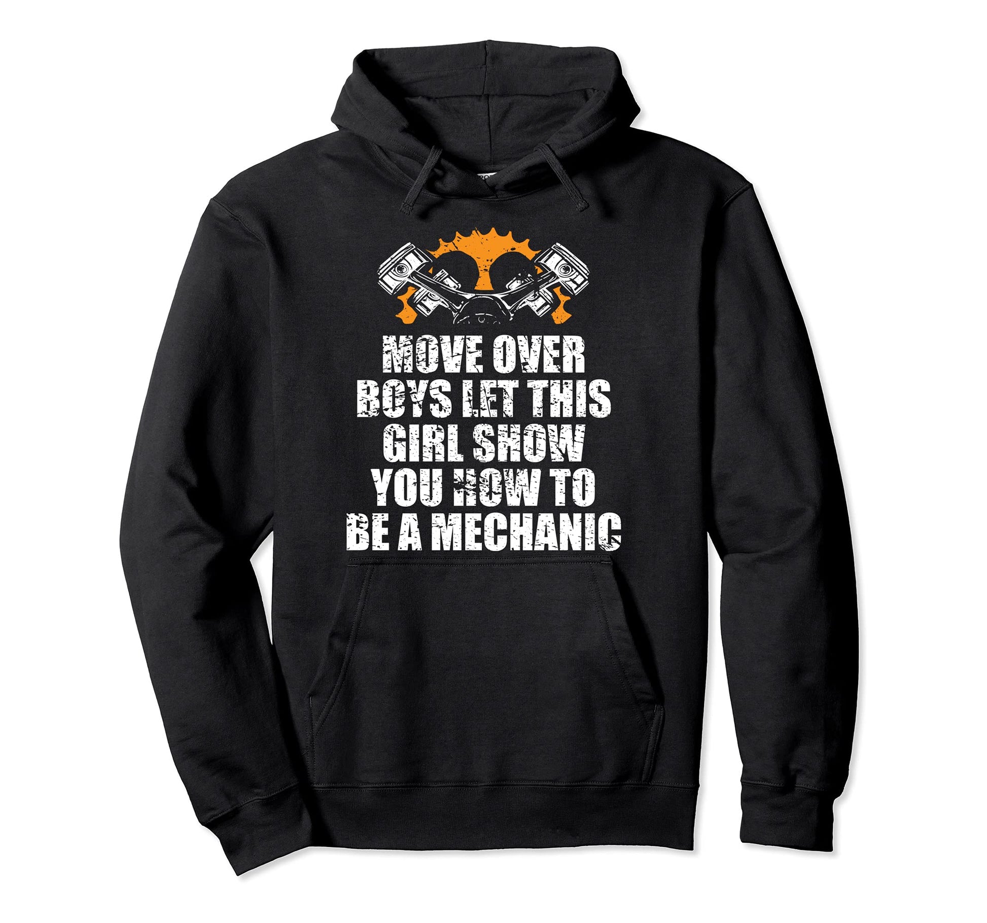 Show How To Be Mechanic Car Mechanic Hoodie - Minimalist Print for Adults - T-Shirt, Sweatshirt, Hoodie