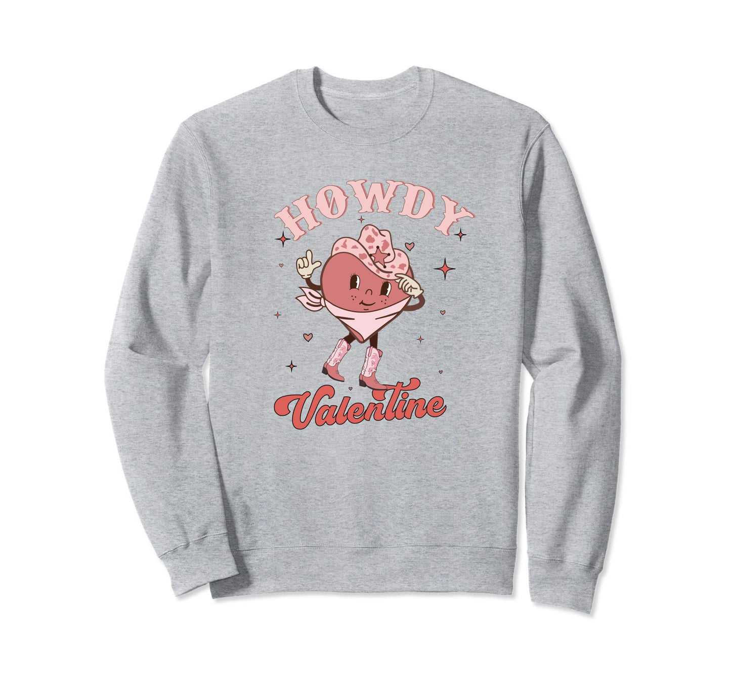 Howdy Cowgirl Valentines Cowboy Sweatshirt - Custom Art Print Men Women - T-Shirt, Sweatshirt, Hoodie