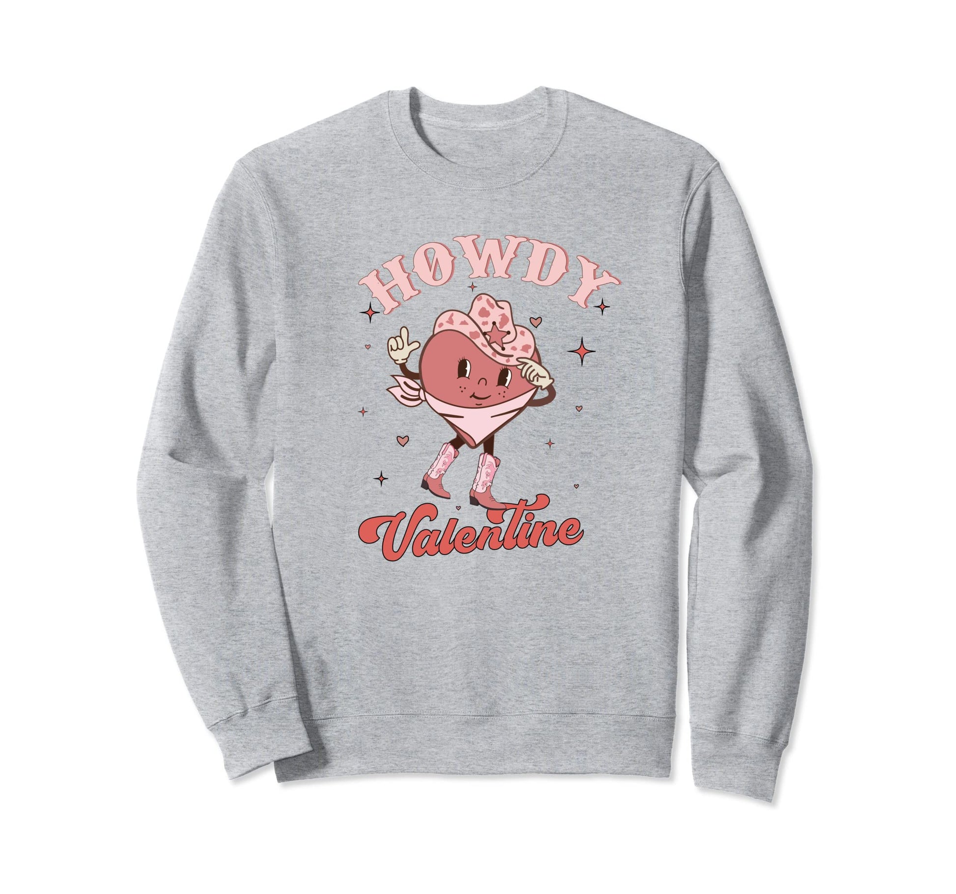 Howdy Cowgirl Valentines Cowboy Sweatshirt - Custom Art Print Men Women - T-Shirt, Sweatshirt, Hoodie
