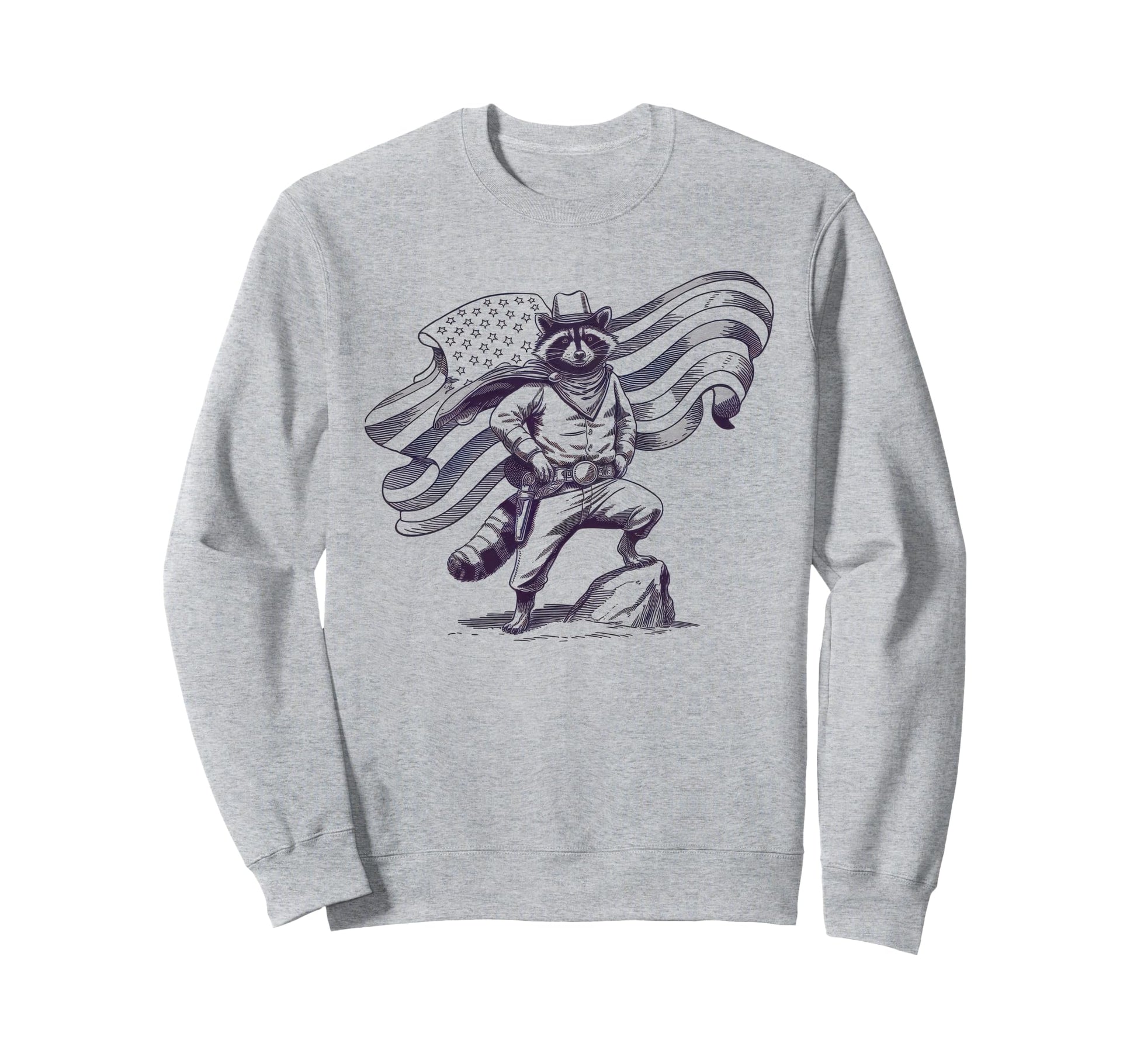 Raccoon 90S Country Music Western Sweatshirt - Novelty Apparel for Adults - T-Shirt, Sweatshirt, Hoodie