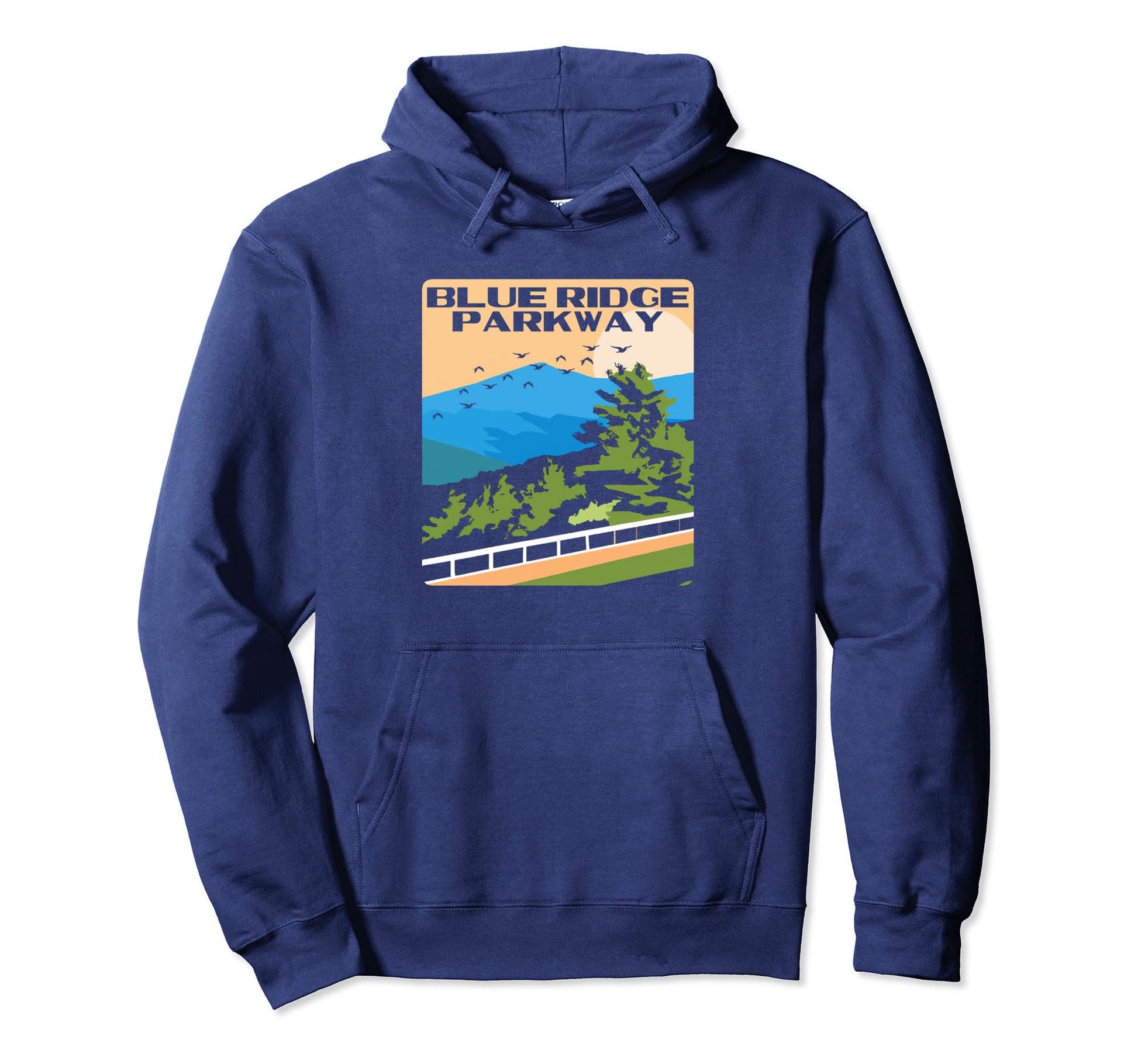 Blue Ridge Parkway Wpa National Park Hoodie - Fun Novelty Design Men Women - T-Shirt, Sweatshirt, Hoodie