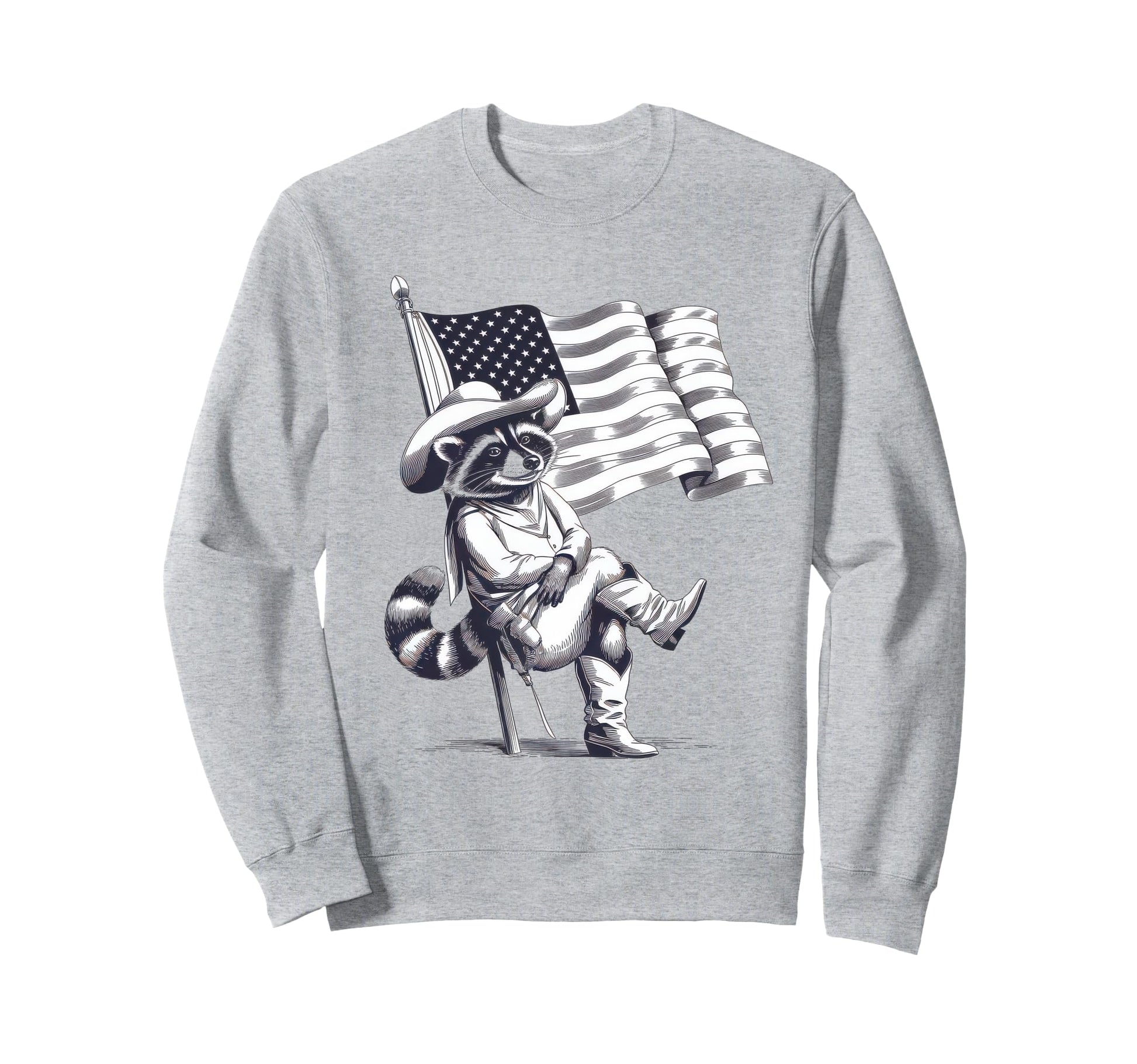 Raccoon 90S Country Music Sweatshirt - Aesthetic Graphic for Adults - T-Shirt, Sweatshirt, Hoodie