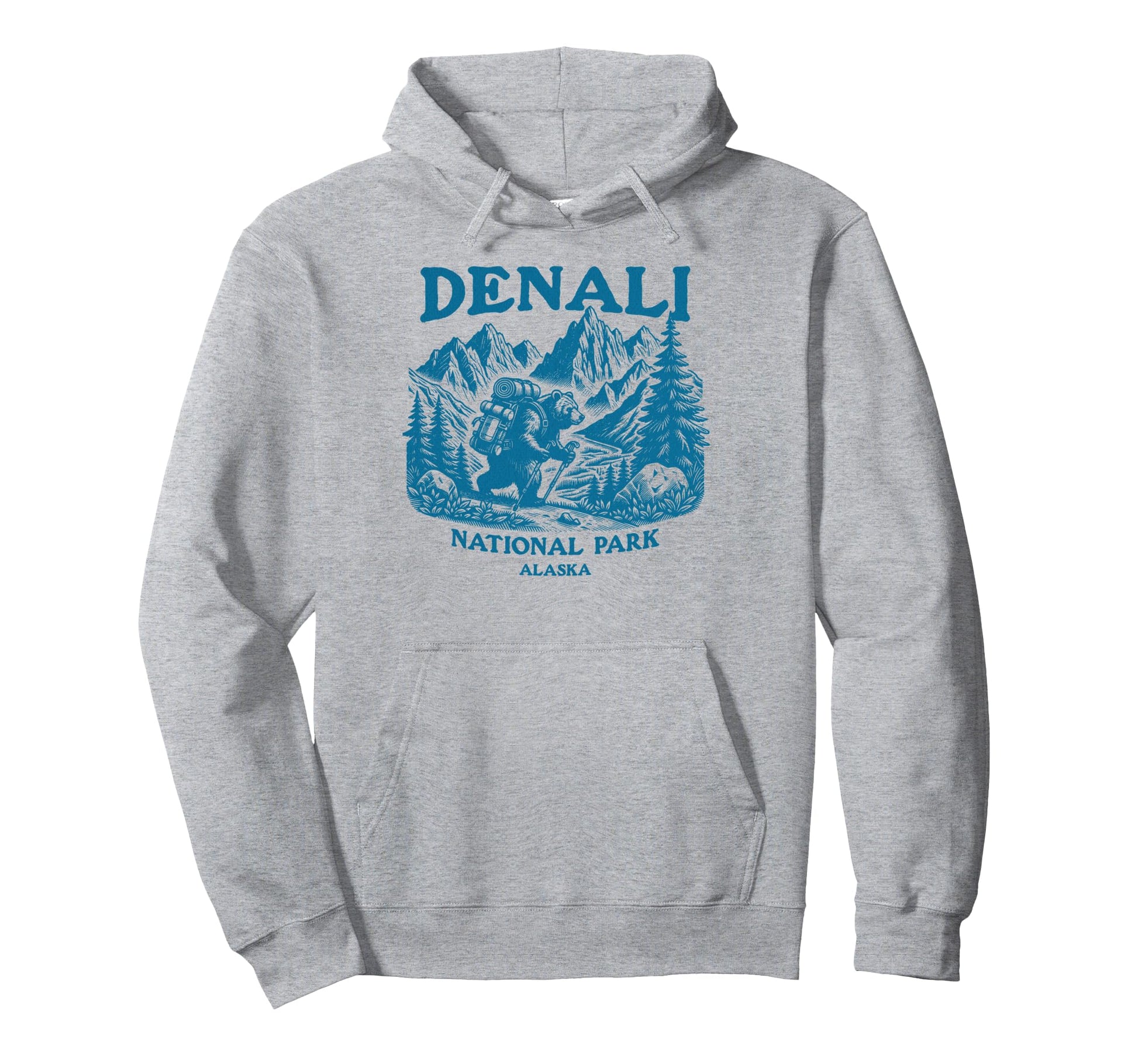 Wildlife And Denali National Park Hoodie - Casual Everyday Wear for Adults - T-Shirt, Sweatshirt, Hoodie