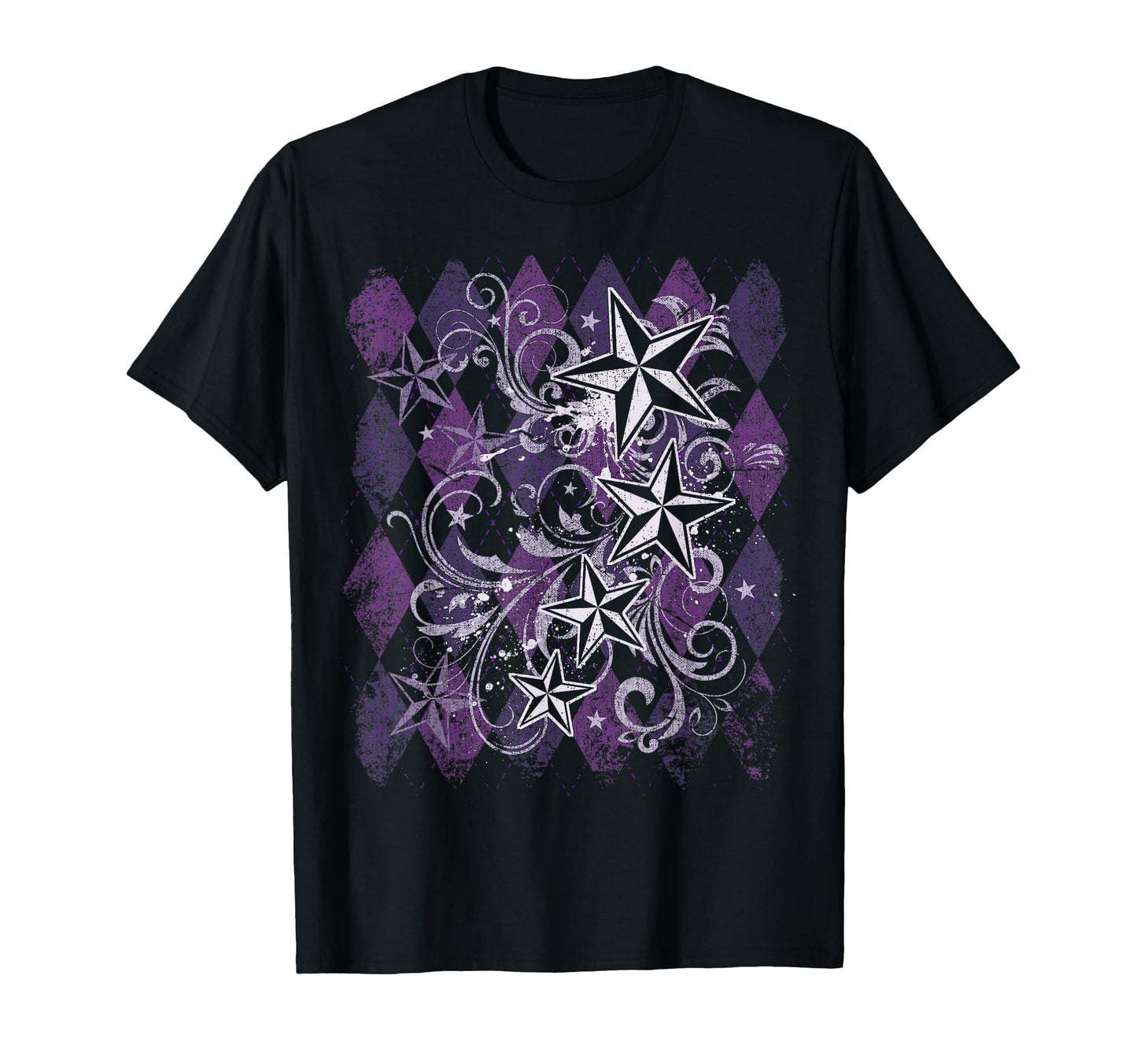 Emo 2000S Purple Star Fairy Grunge T-Shirt - Fun Novelty Design Men Women - T-Shirt, Sweatshirt, Hoodie