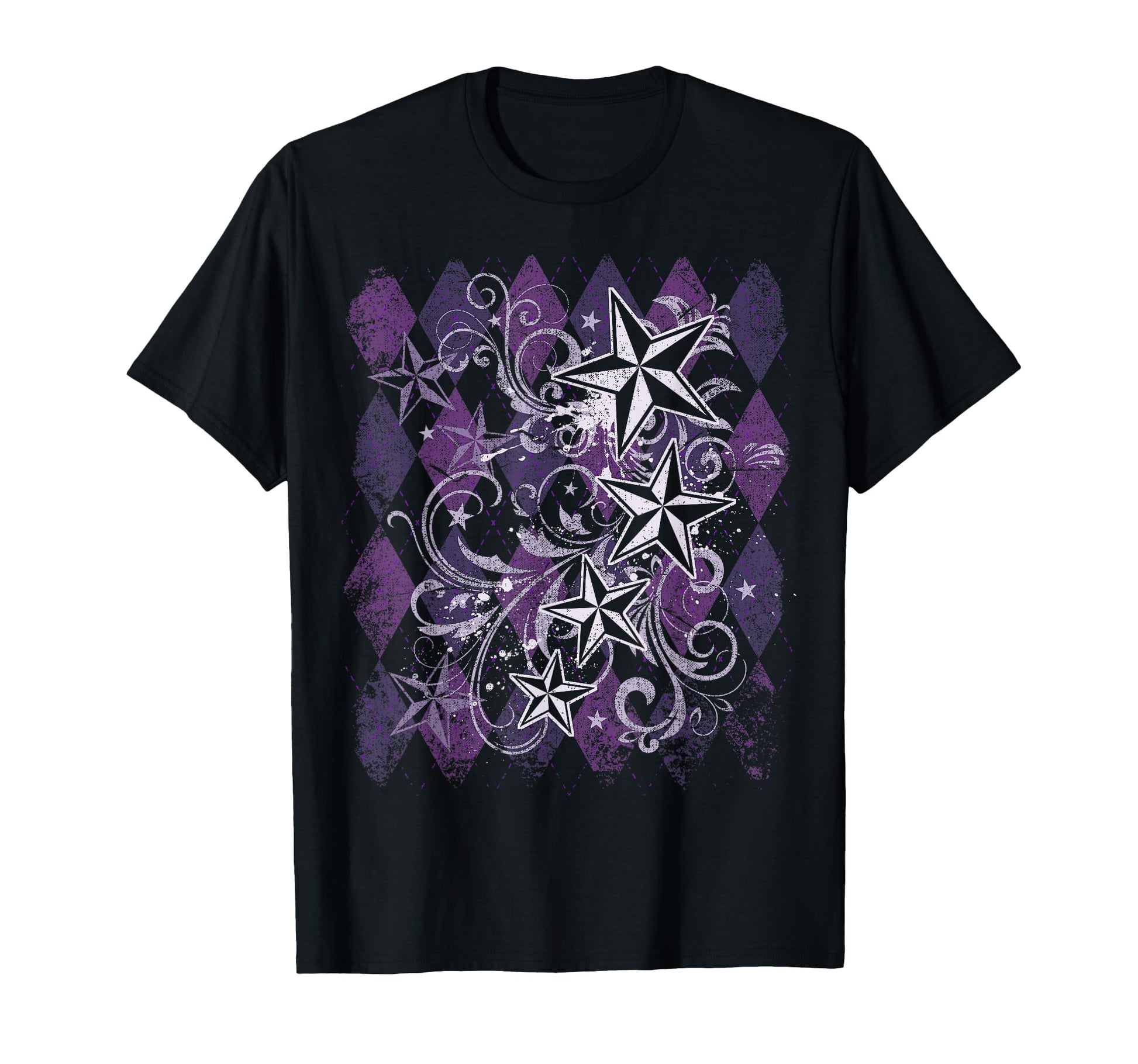 Emo 2000S Purple Star Fairy Grunge T-Shirt - Fun Novelty Design Men Women - T-Shirt, Sweatshirt, Hoodie