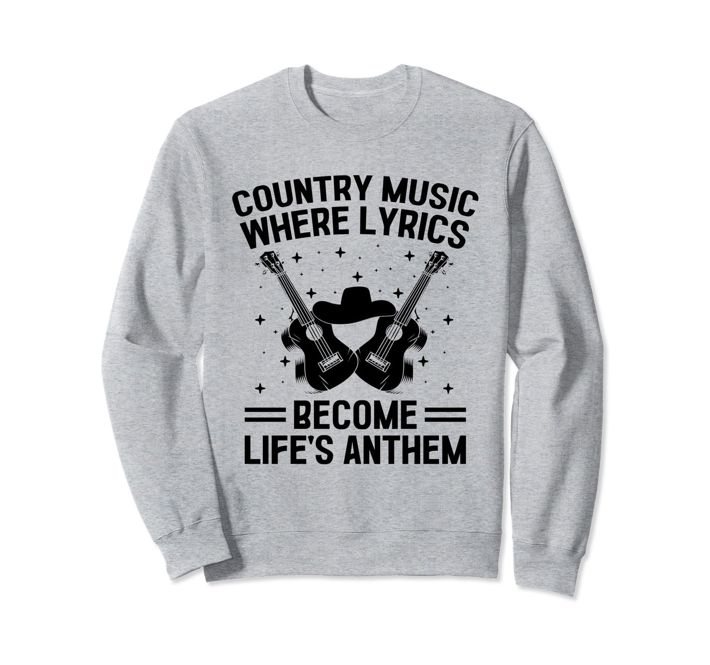County Music Music Lover Western Sweatshirt - Minimalist Print Unisex - T-Shirt, Sweatshirt, Hoodie