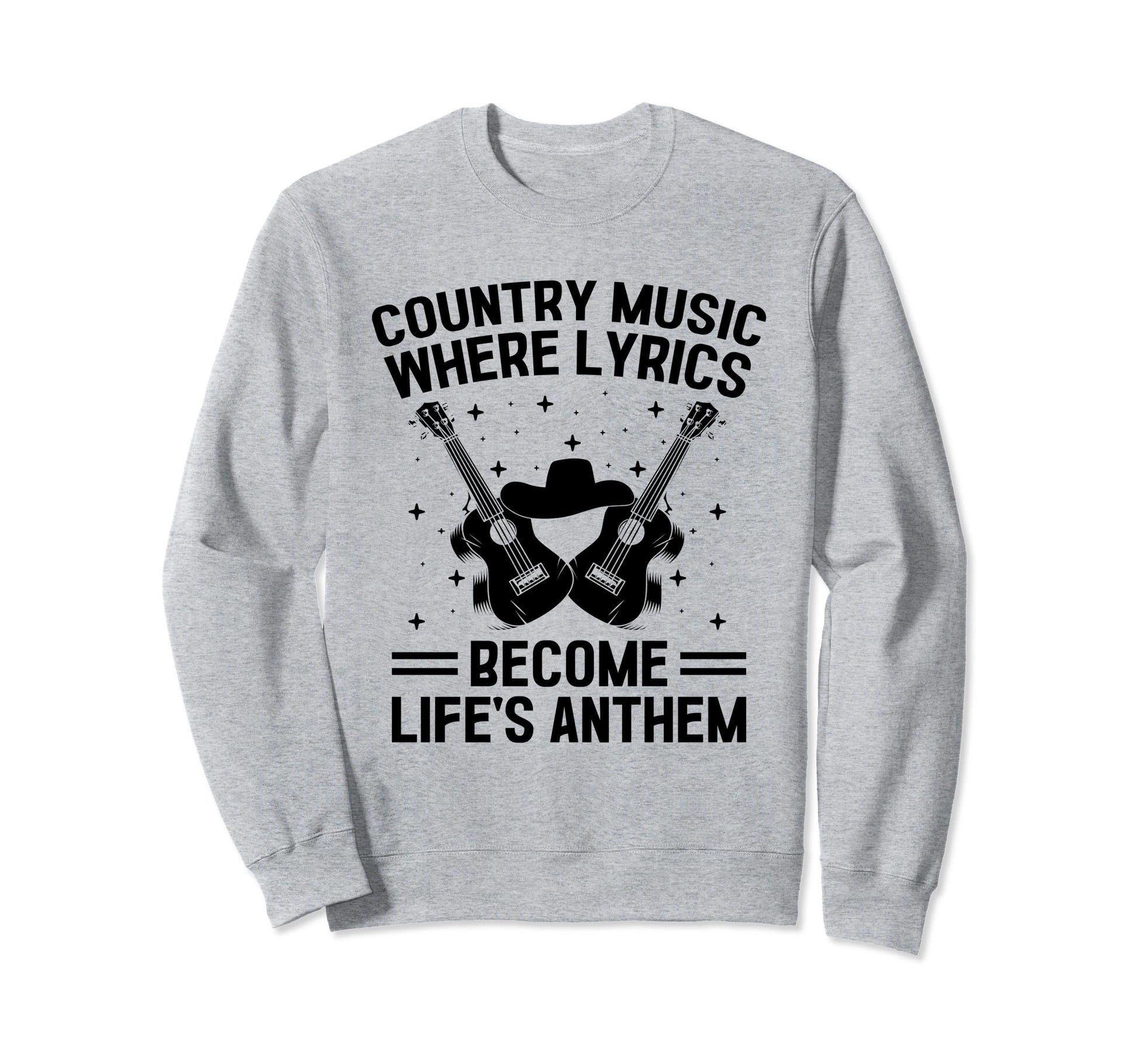 County Music Music Lover Western Sweatshirt - Minimalist Print Unisex - T-Shirt, Sweatshirt, Hoodie