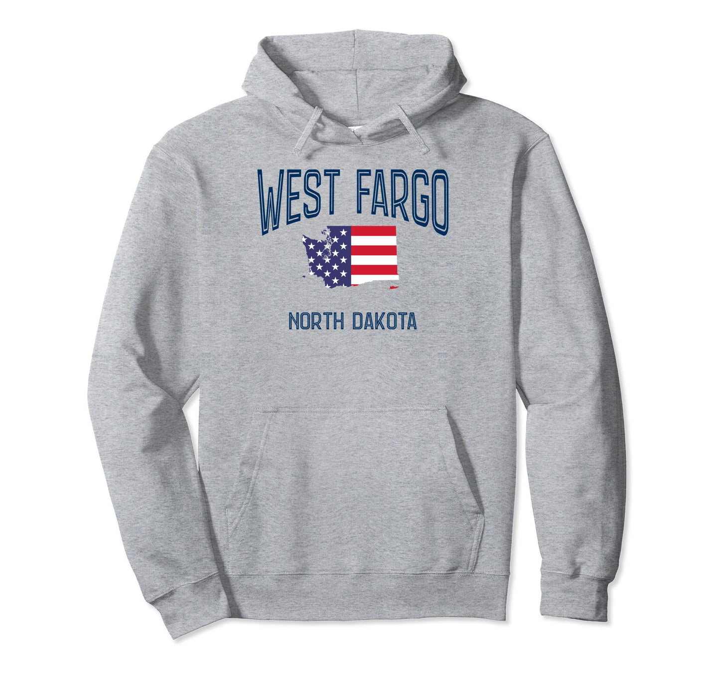 West Fargo North Dakota Nd Hoodie - Casual Everyday Wear for Adults - T-Shirt, Sweatshirt, Hoodie