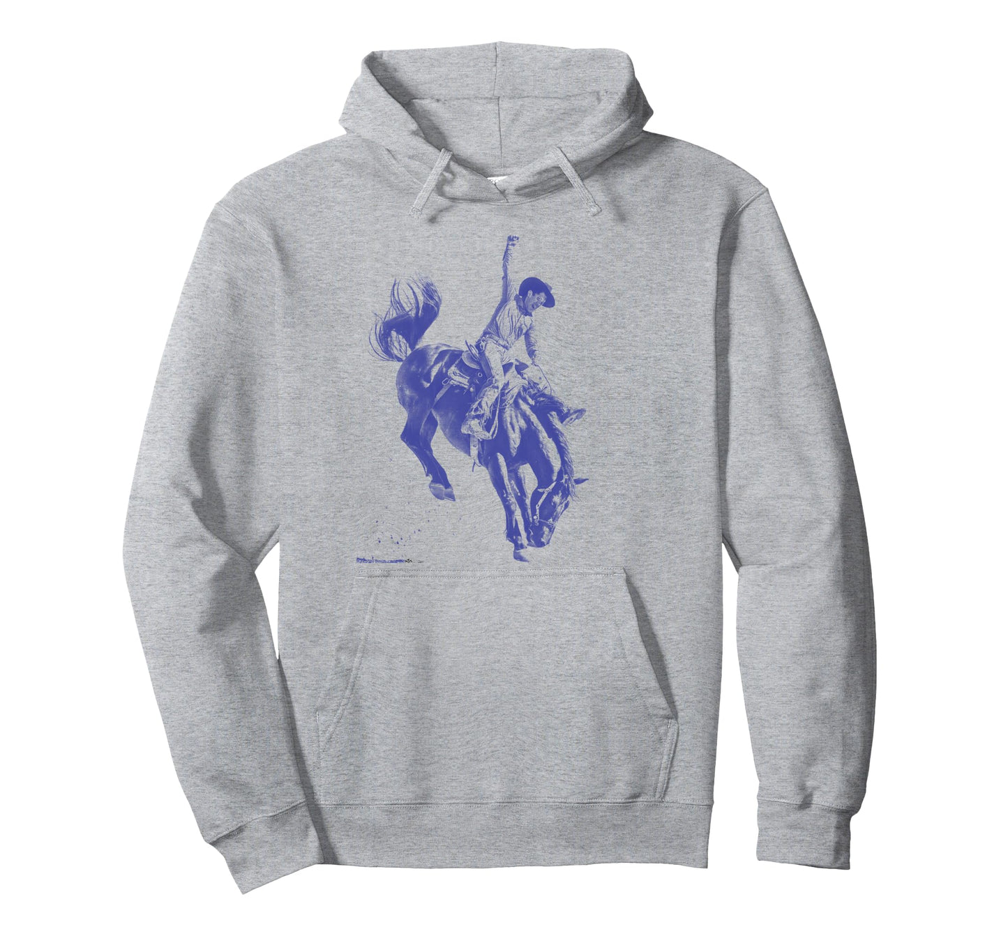 Cowboy Rodeo Horse Western Bronco Riding Hoodie - Trendy Graphic Unisex - T-Shirt, Sweatshirt, Hoodie