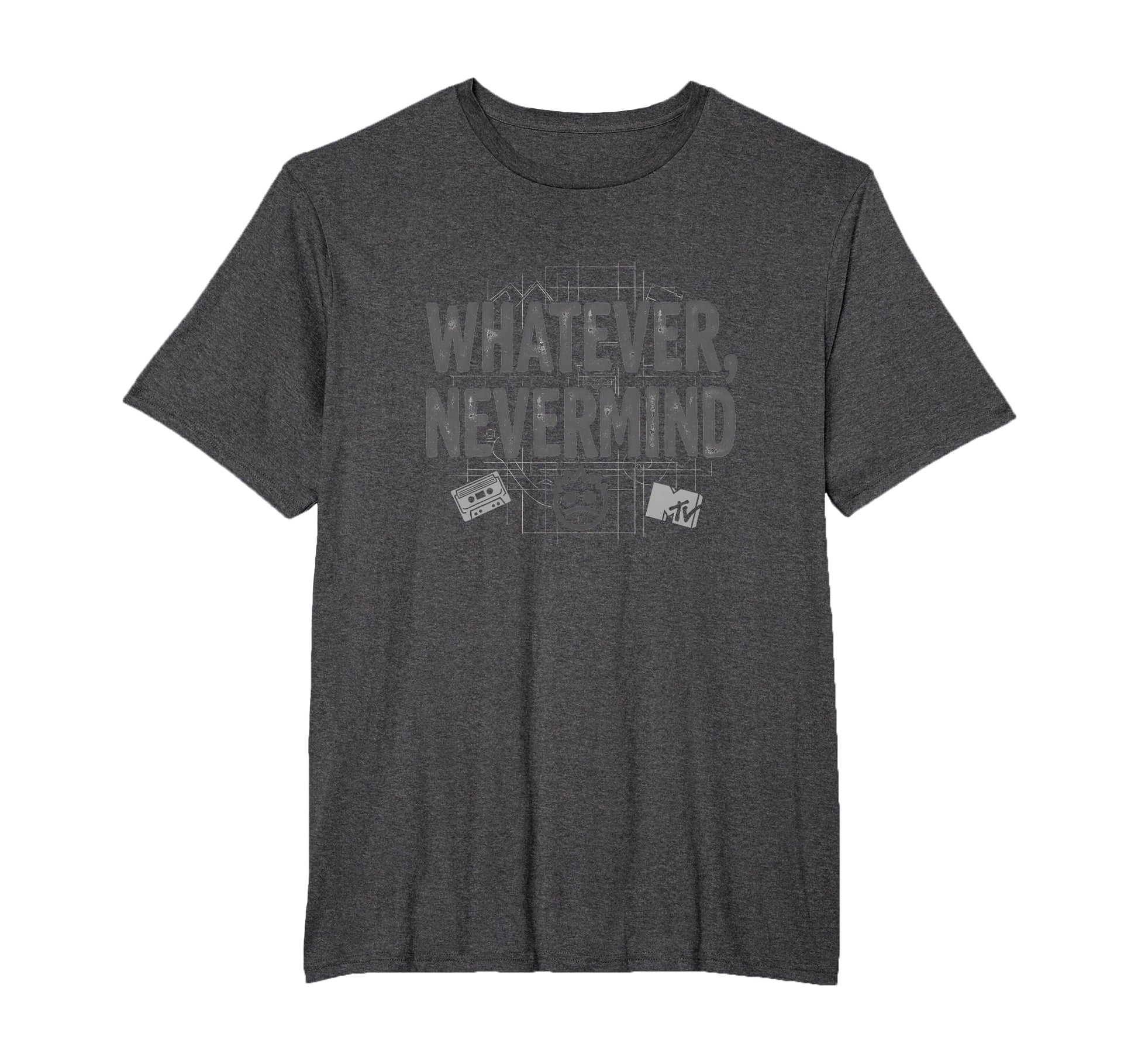 Whatever Nevermind Gen X Nostalgic T-Shirt - Minimalist Print Men Women - T-Shirt, Sweatshirt, Hoodie