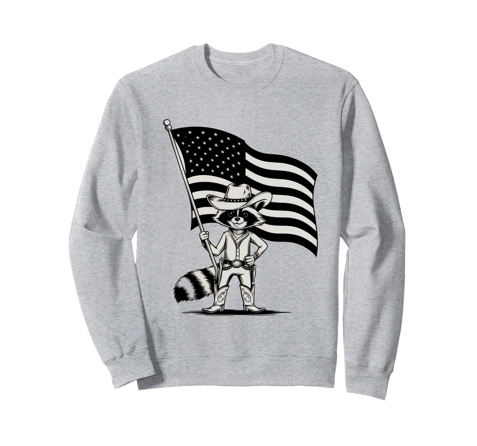 Raccoon 90S Country Music Western Sweatshirt - Novelty Apparel for Adults - T-Shirt, Sweatshirt, Hoodie